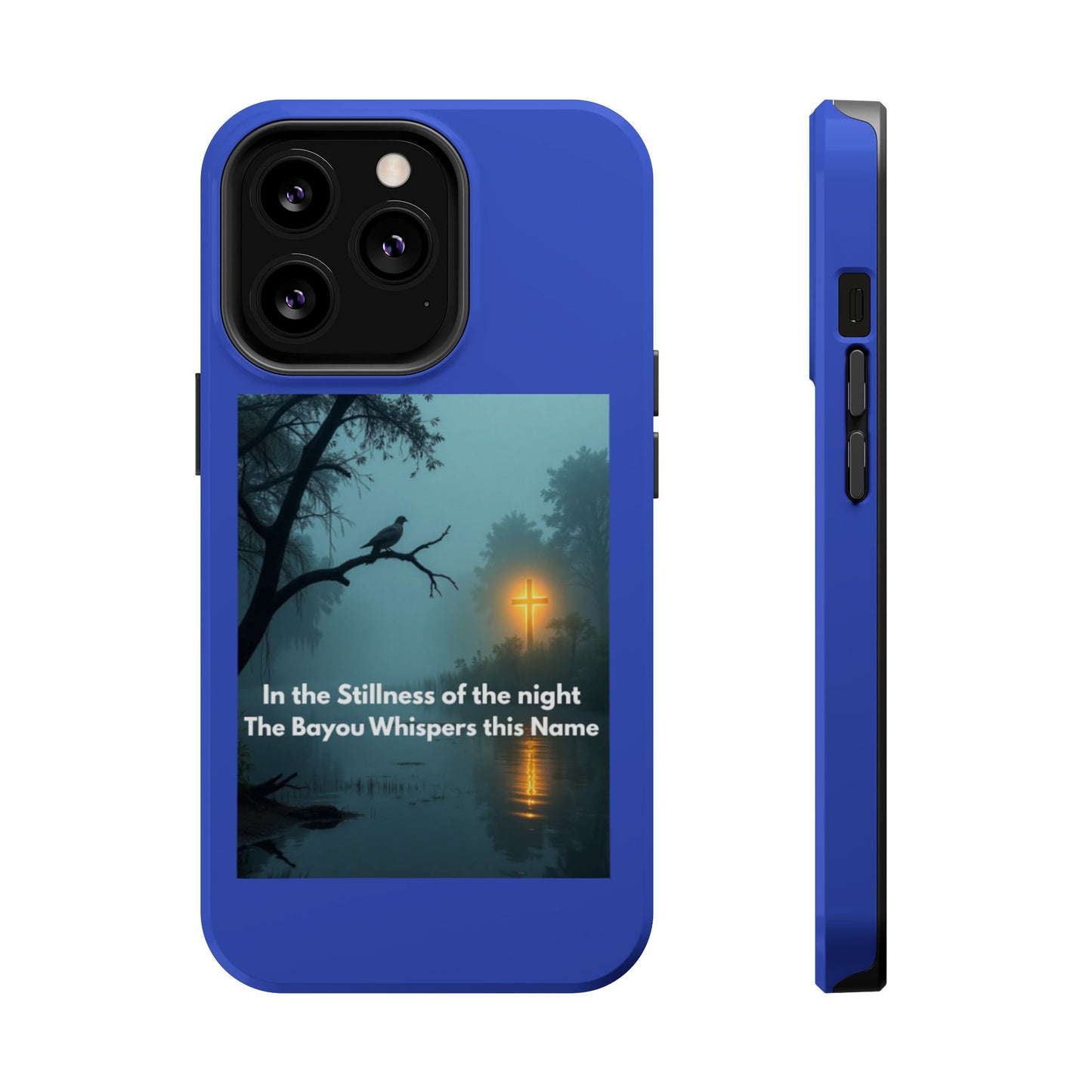 Magnetic Impact-Resistant Phone Case — Bayou Night Scene with Poem