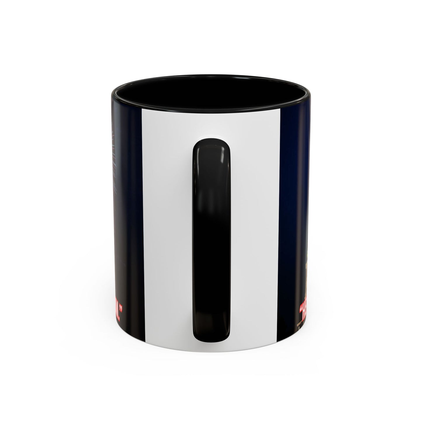 Fireworks Accent Coffee Mug — Inspirational "Lights the Path to Freedom" Design