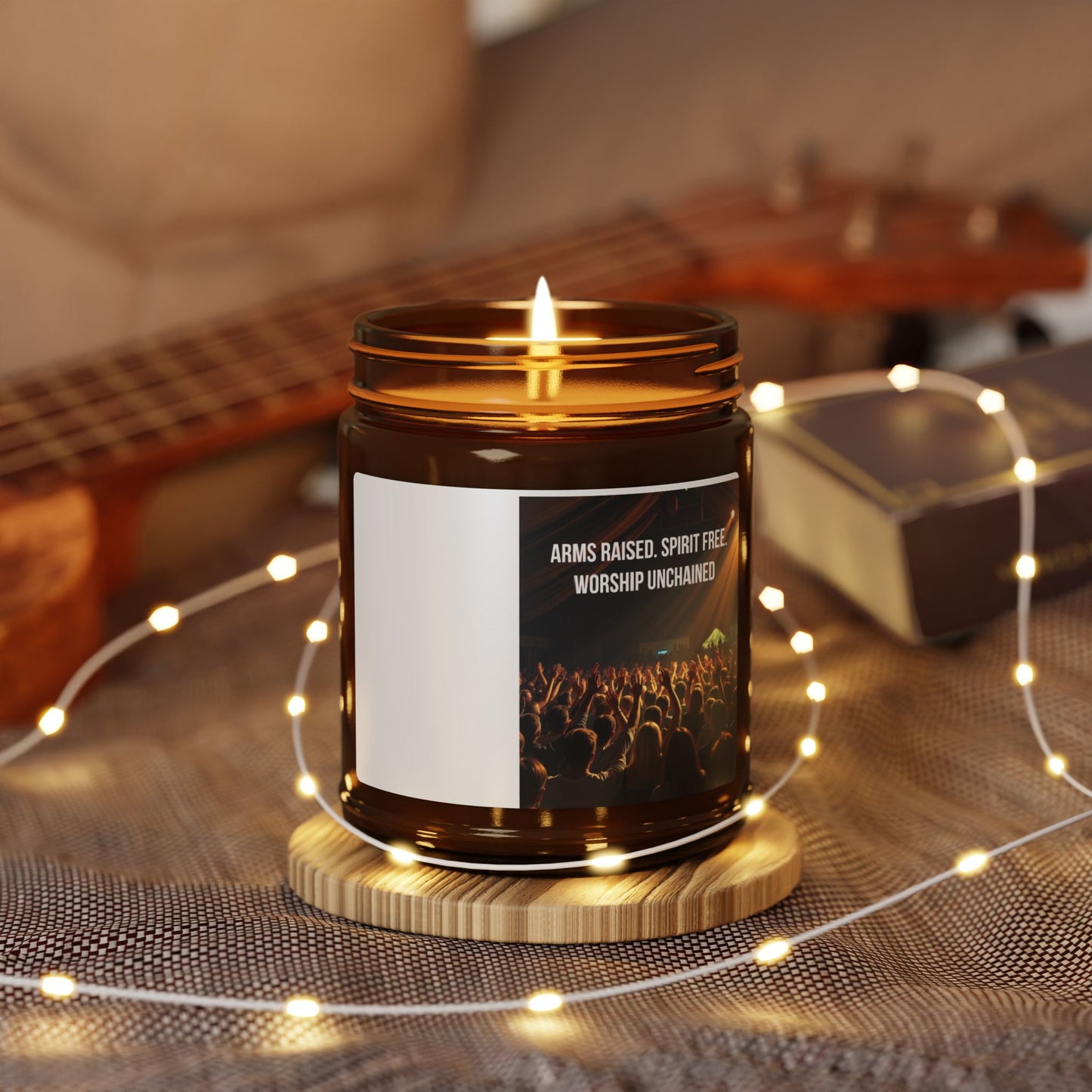 Worship Concert Scented Soy Candle — Amber Jar (Multi-Size)
