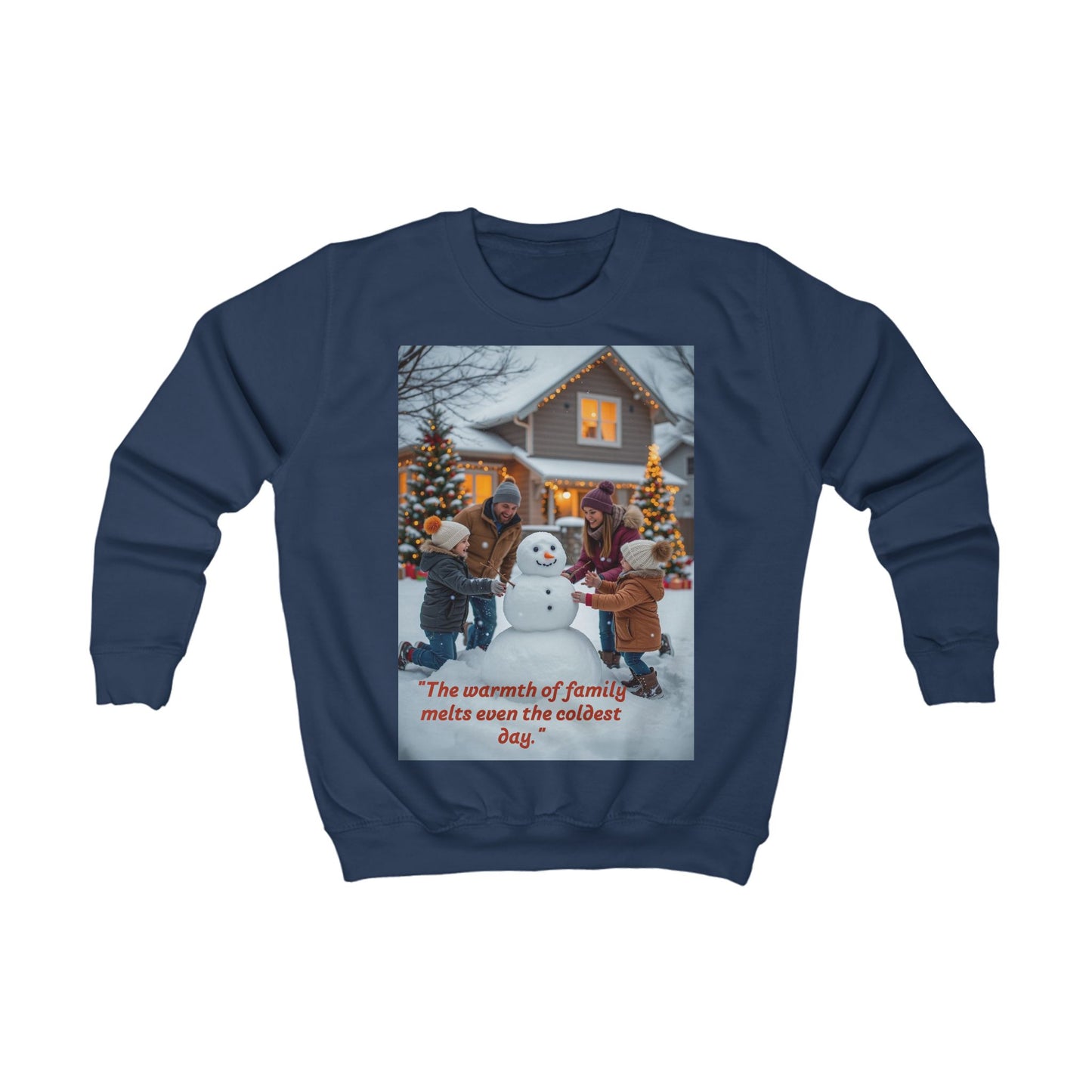 Warmth of Family Kids Sweatshirt, Cozy Holiday Sweatshirt, Winter Gift for Kids, Christmas Apparel, Family Gatherings