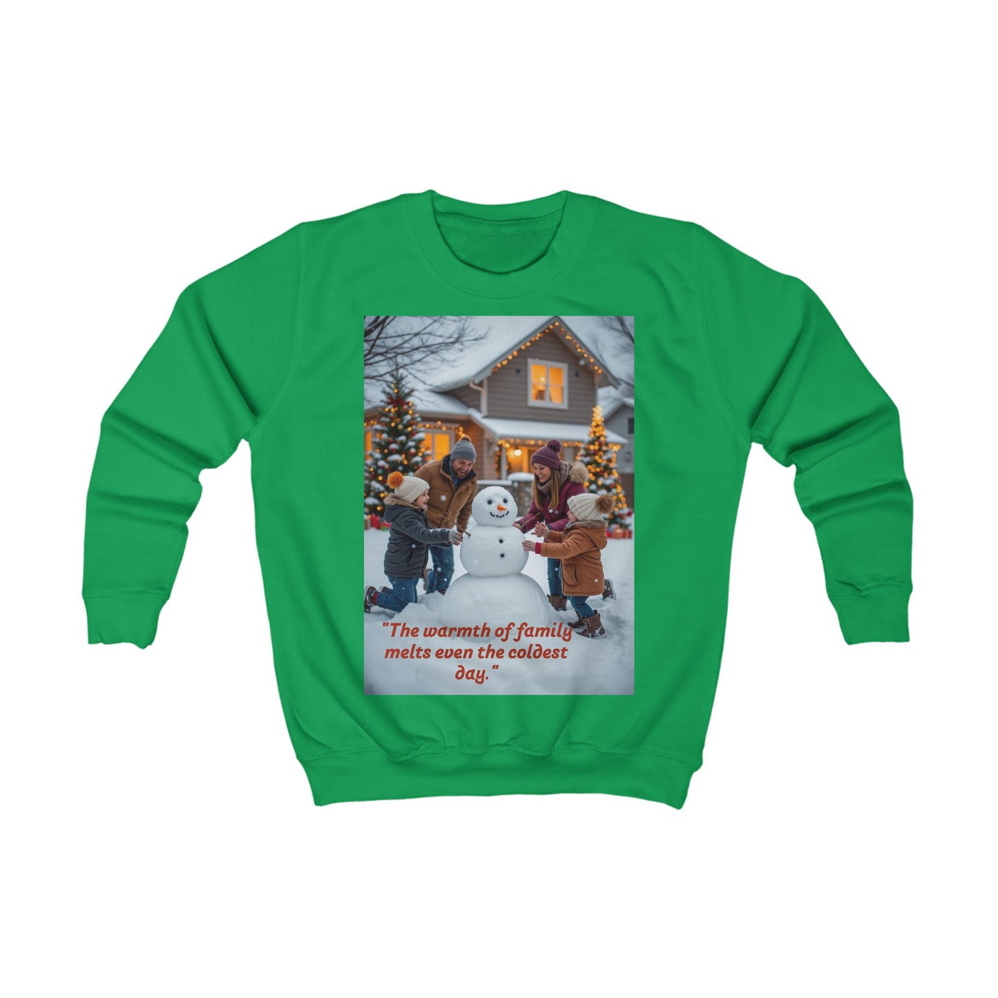 Warmth of Family Kids Sweatshirt, Cozy Holiday Sweatshirt, Winter Gift for Kids, Christmas Apparel, Family Gatherings
