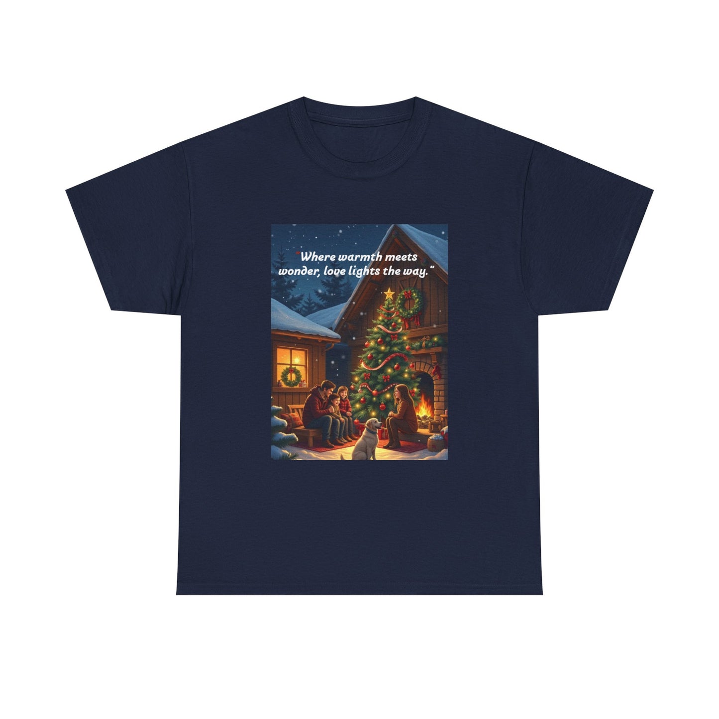 Christmas Cozy Tee, Holiday Gift T-Shirt, Unisex Cotton Shirt, Festive Apparel, Merry and Bright Design