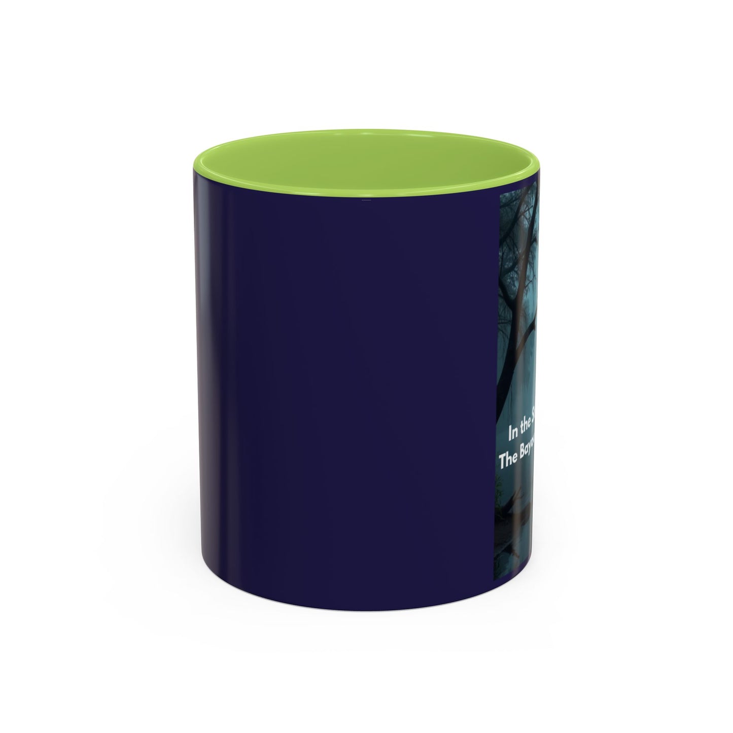 Accent Coffee Mug — Bayou Night Scene with Poetic Quote (11/15oz)