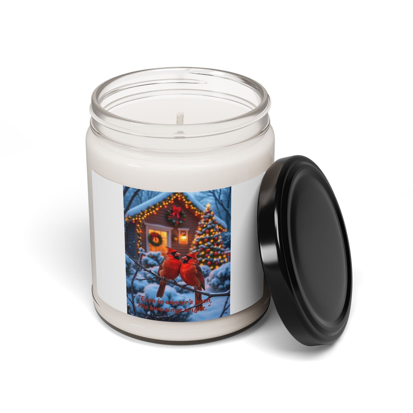 Winter Themed Scented Soy Candle, Perfect Holiday Gift, Home Decor, Cozy Atmosphere, Christmas, Winter Relaxation
