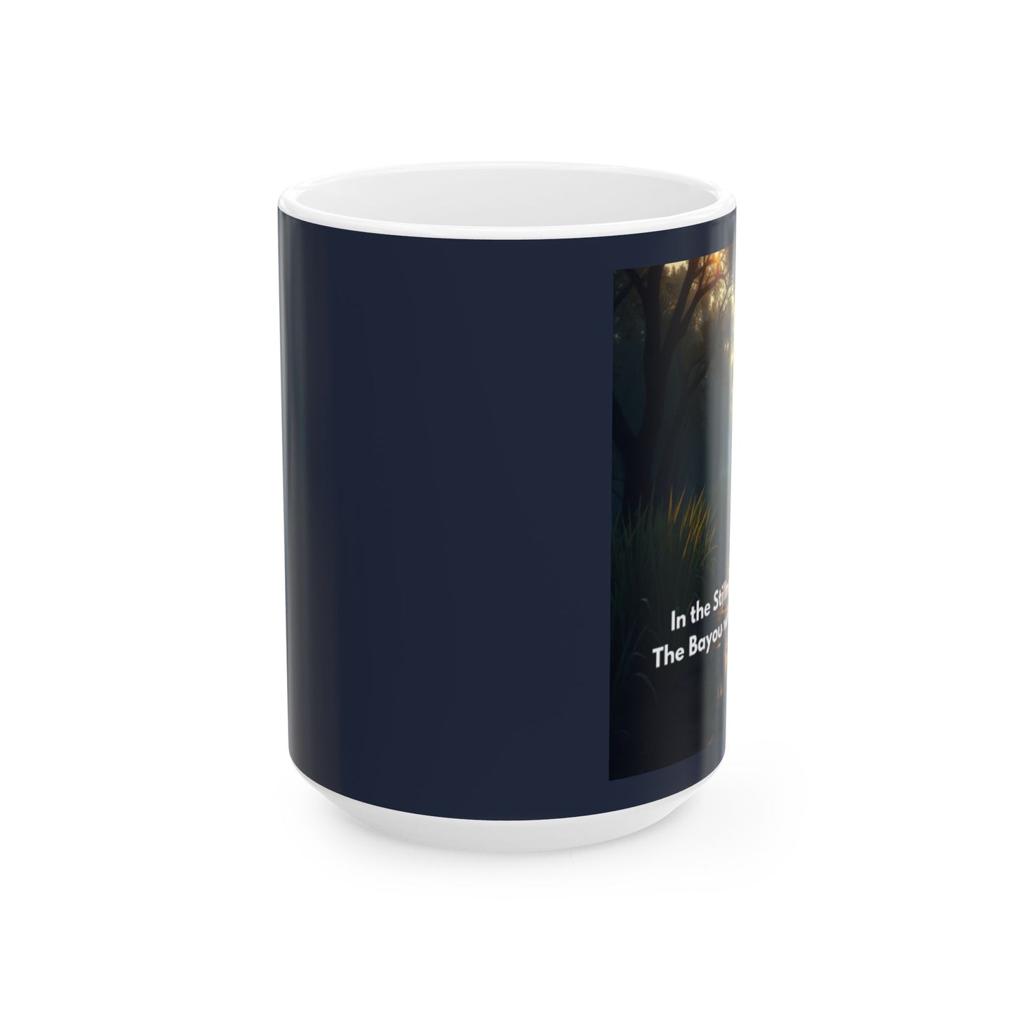 Inspirational Forest Night Ceramic Mug – "In the Night, The Barque Calls My Name" - 11oz & 15oz