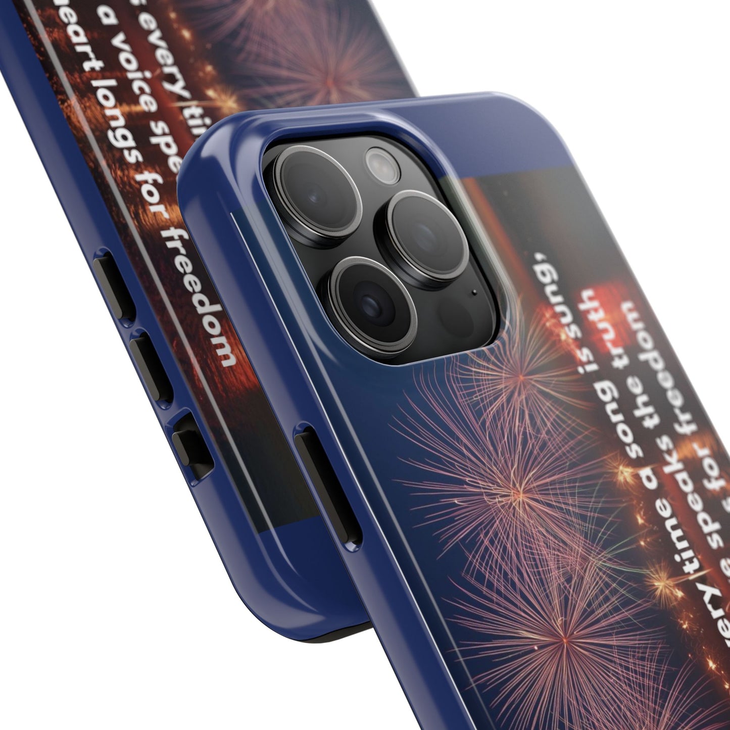 Fireworks Freedom Tough Phone Case — Patriotic 4th of July Quote Case