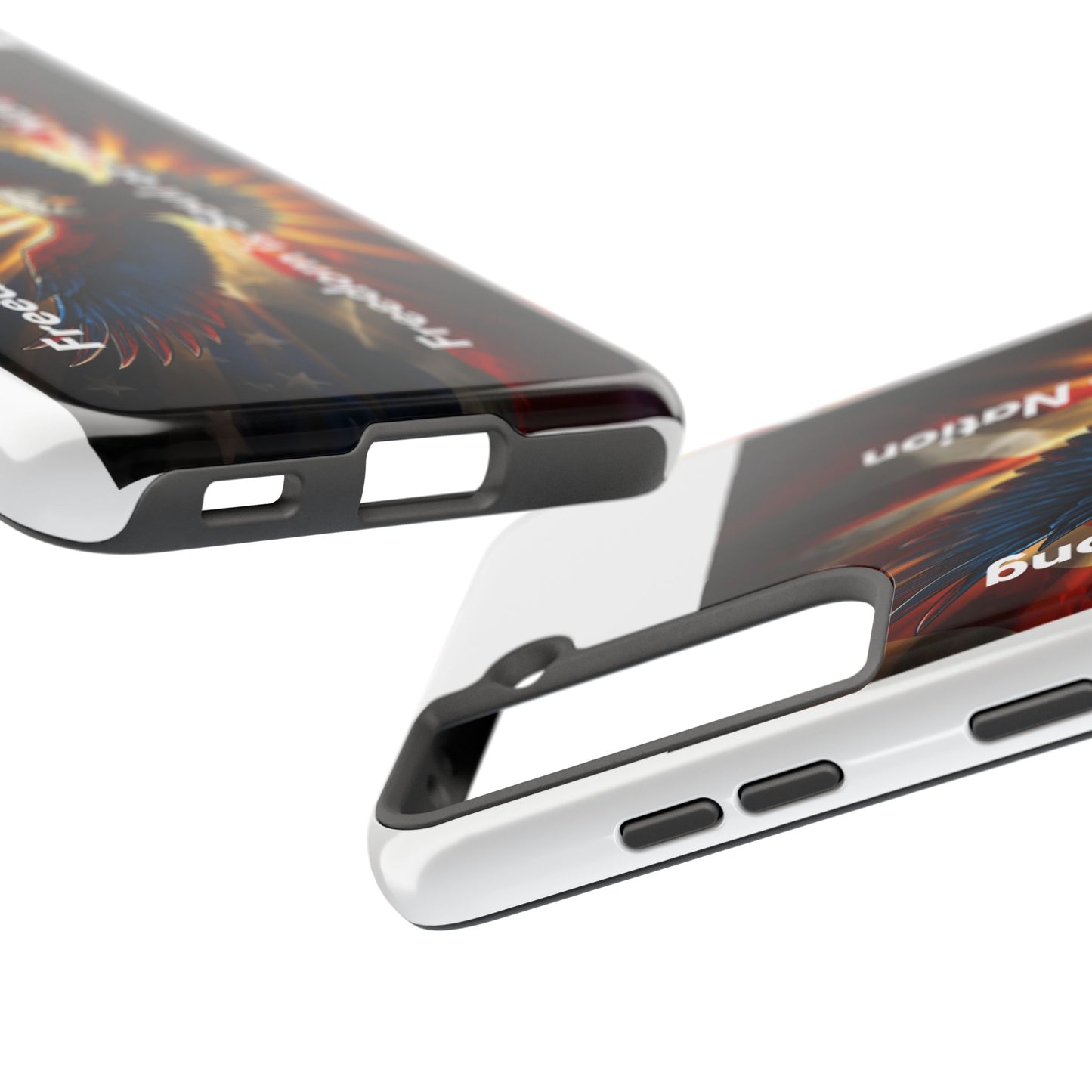 Patriotic Eagle Tough Phone Case — “Freedom Is Soul of the Nation”