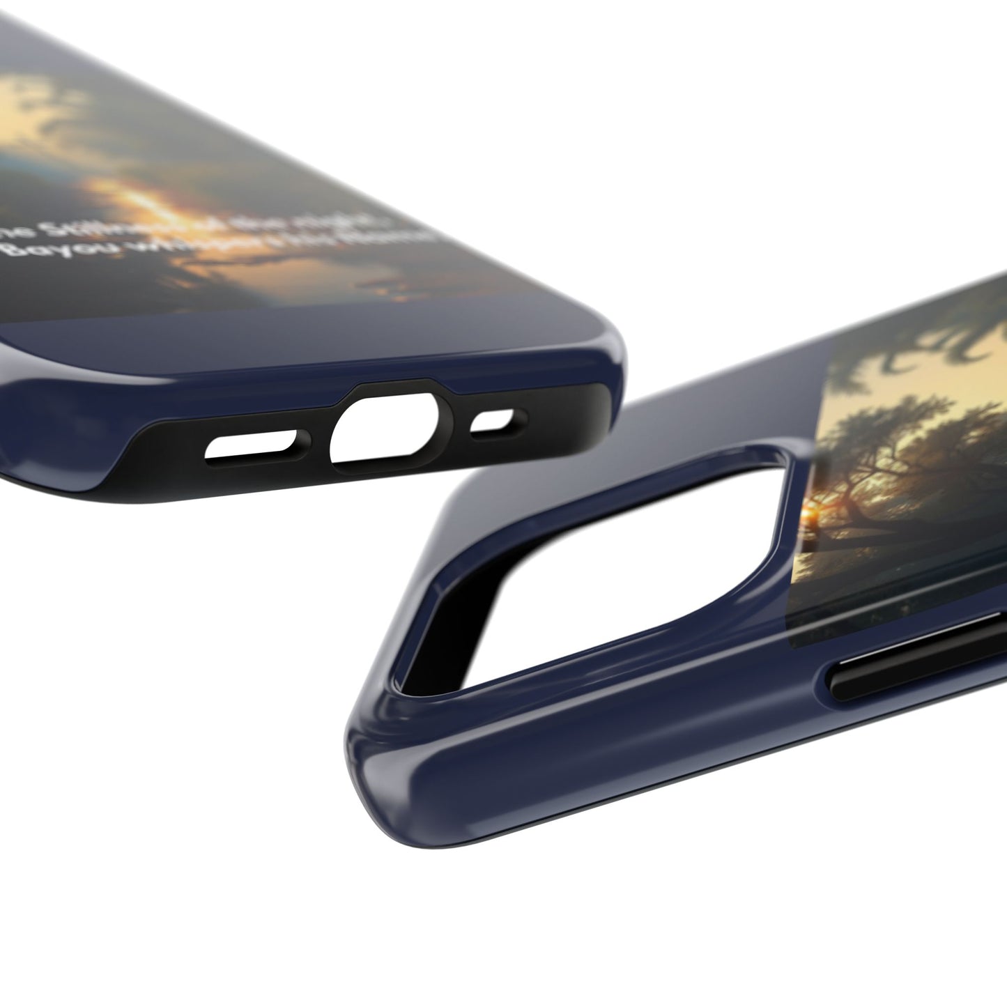 Bayou Cross Phone Case — "In the Stillness of the Night, The Bayou Whispers His Name"