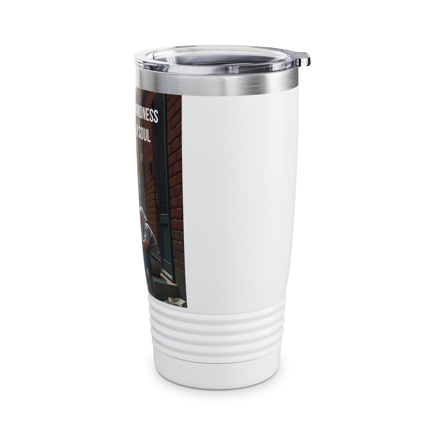 20oz Ringneck Tumbler – 'One Touch of Kindness Can Change a Soul' Inspirational Travel Mug