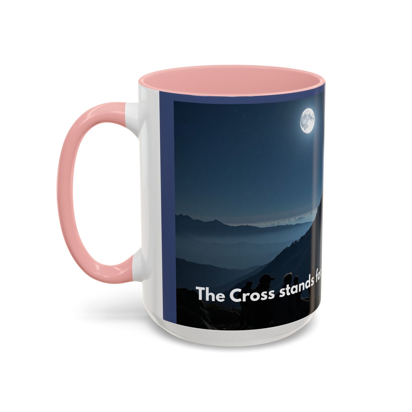 Patriotic Faith Coffee Mug — 'The Eagle Stands for Freedom' 11/15oz Accent Mug