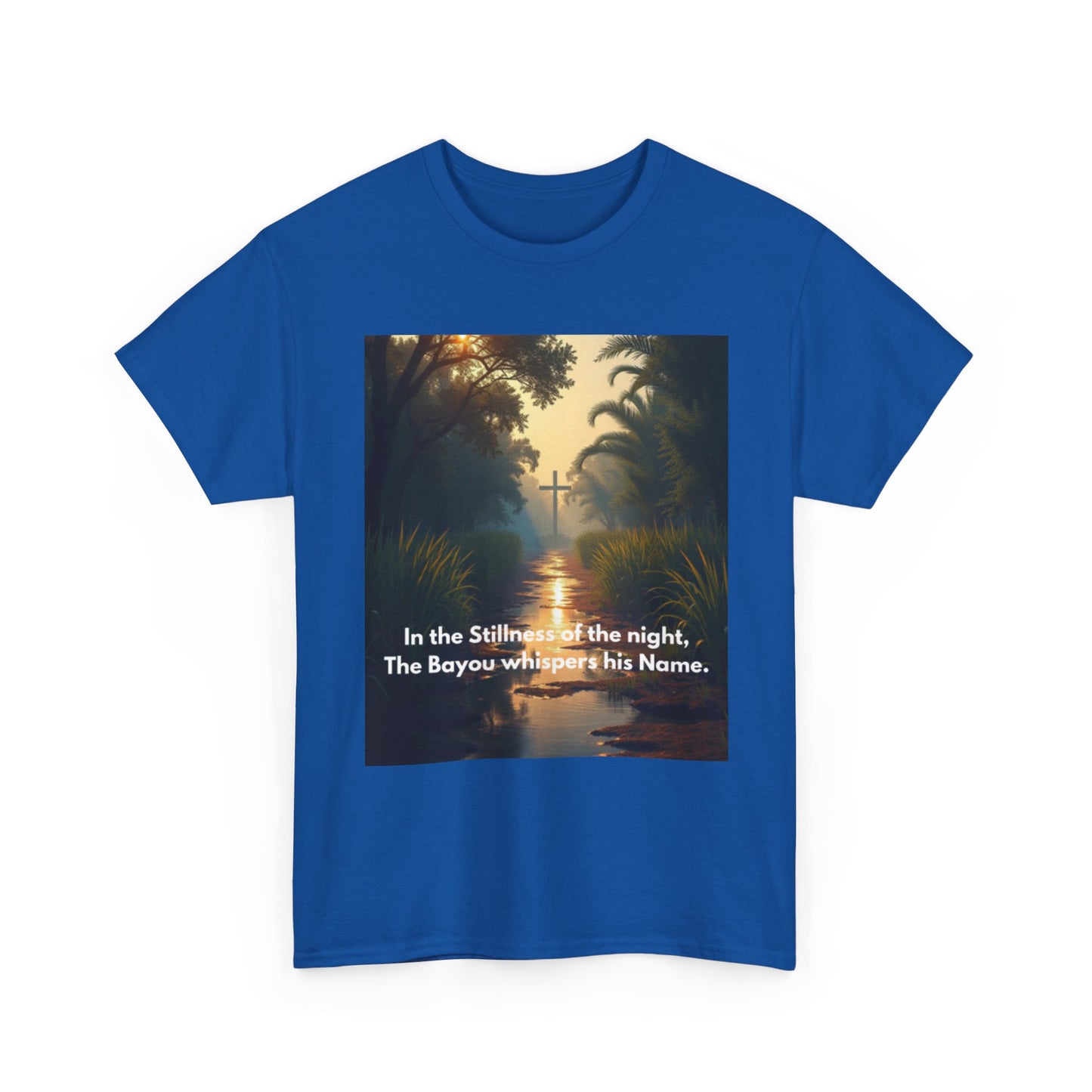 Bayou Night Scenic Tee — "In the Stillness of the night, The Bayou whispers his Name."