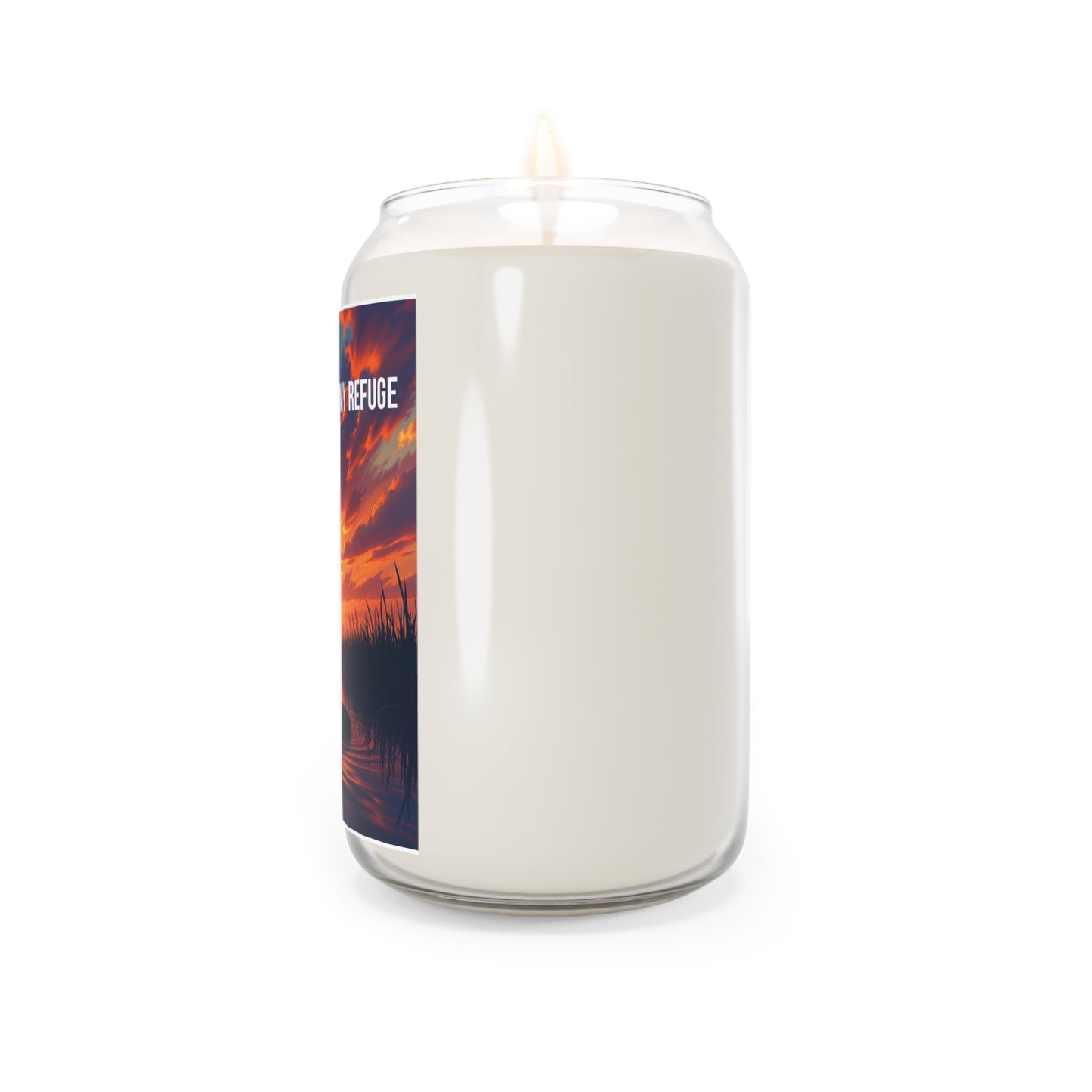 Inspirational Soy Candle — “In Worship, I Find My Refuge” 13.75oz