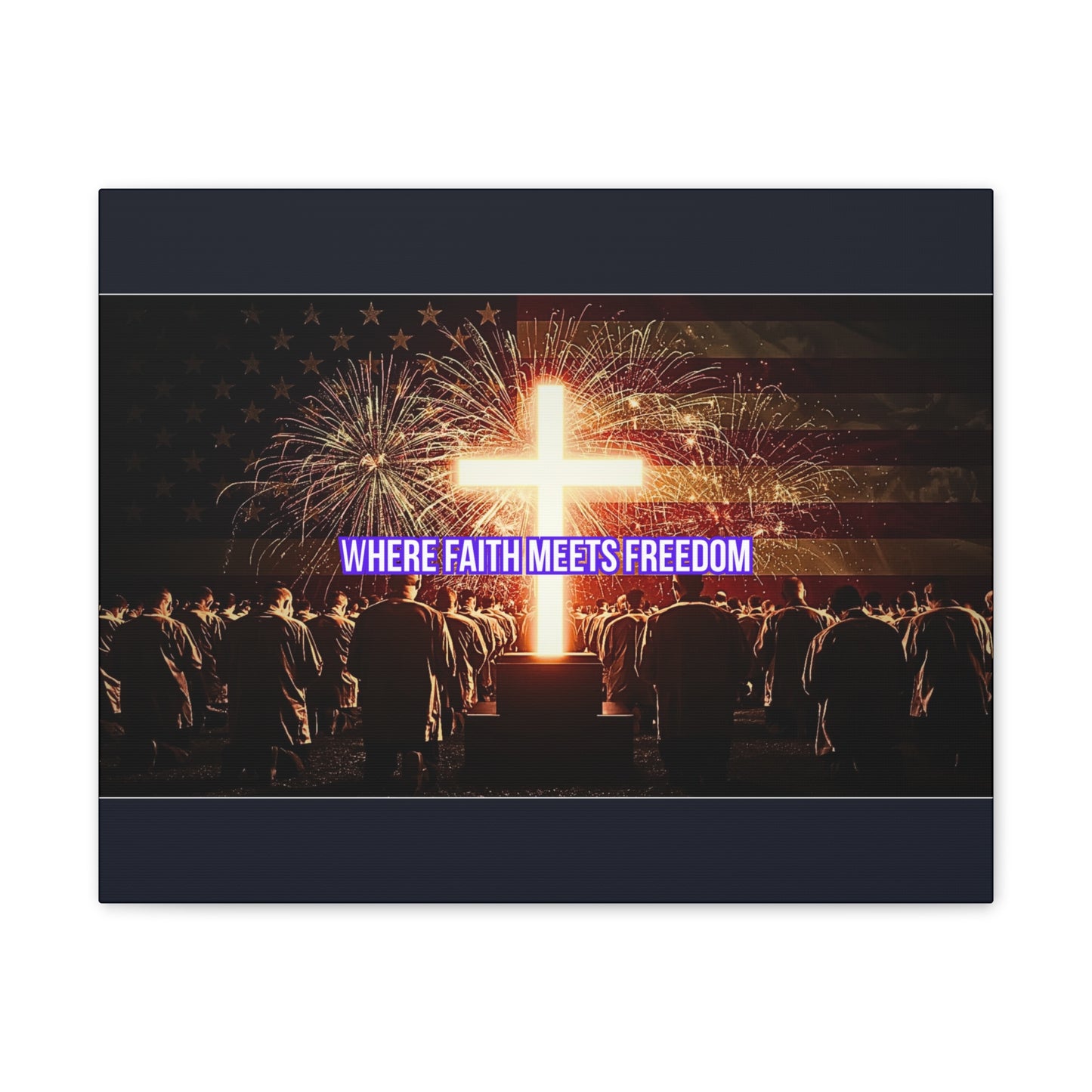 Where Faith Meets Freedom Canvas Wall Art