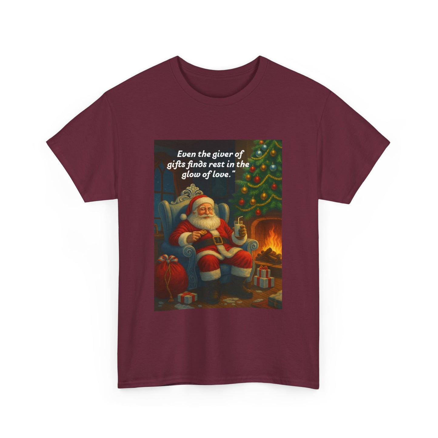 Cozy Holiday Tee, Christmas Gift Shirt, Santa Graphic Tee, Festive Cotton T-shirt, Unisex Christmas Apparel, Gifts for Him/Her