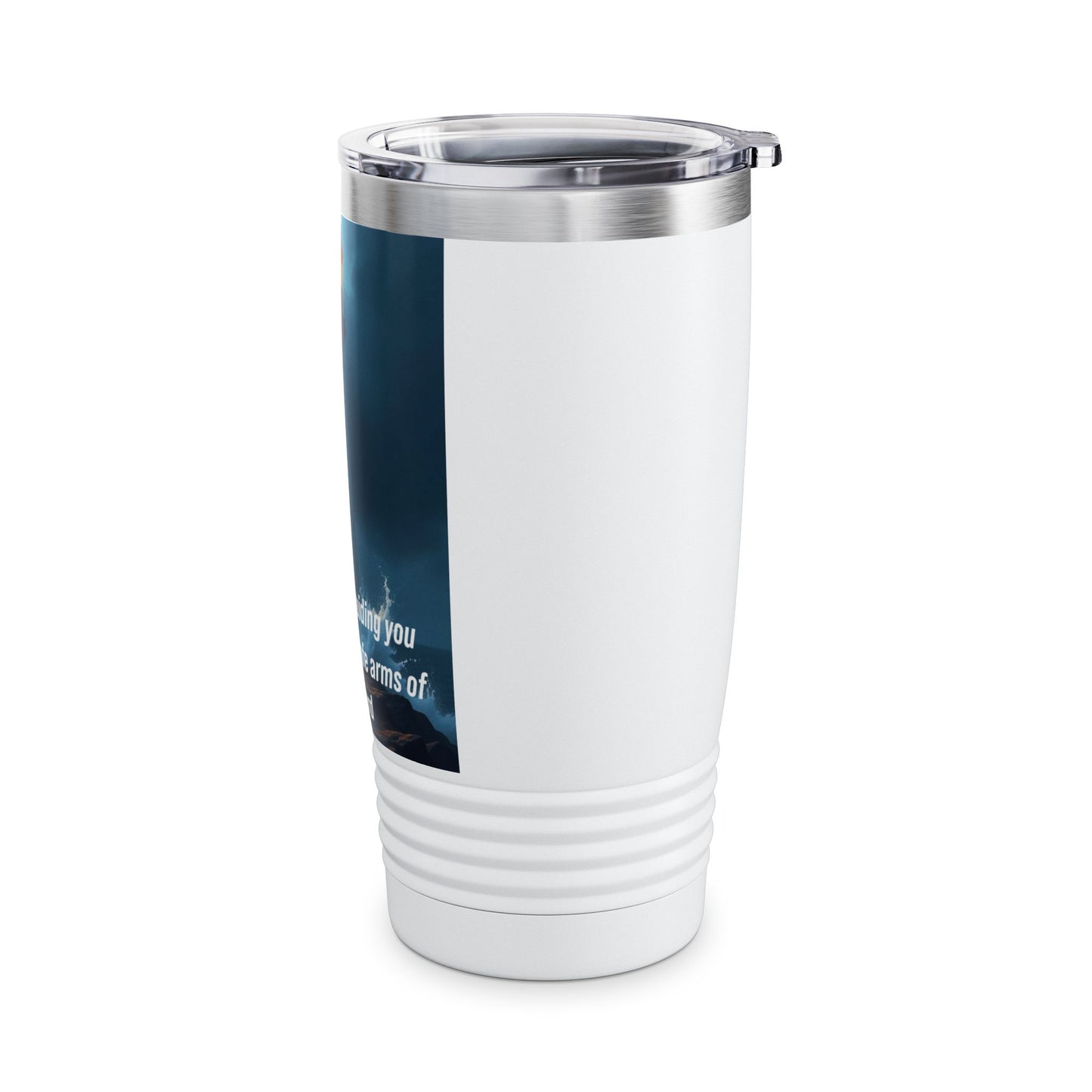 Lighthouse Faith 20oz Tumbler — "The light is guiding you home to the safe arms of the Lord"
