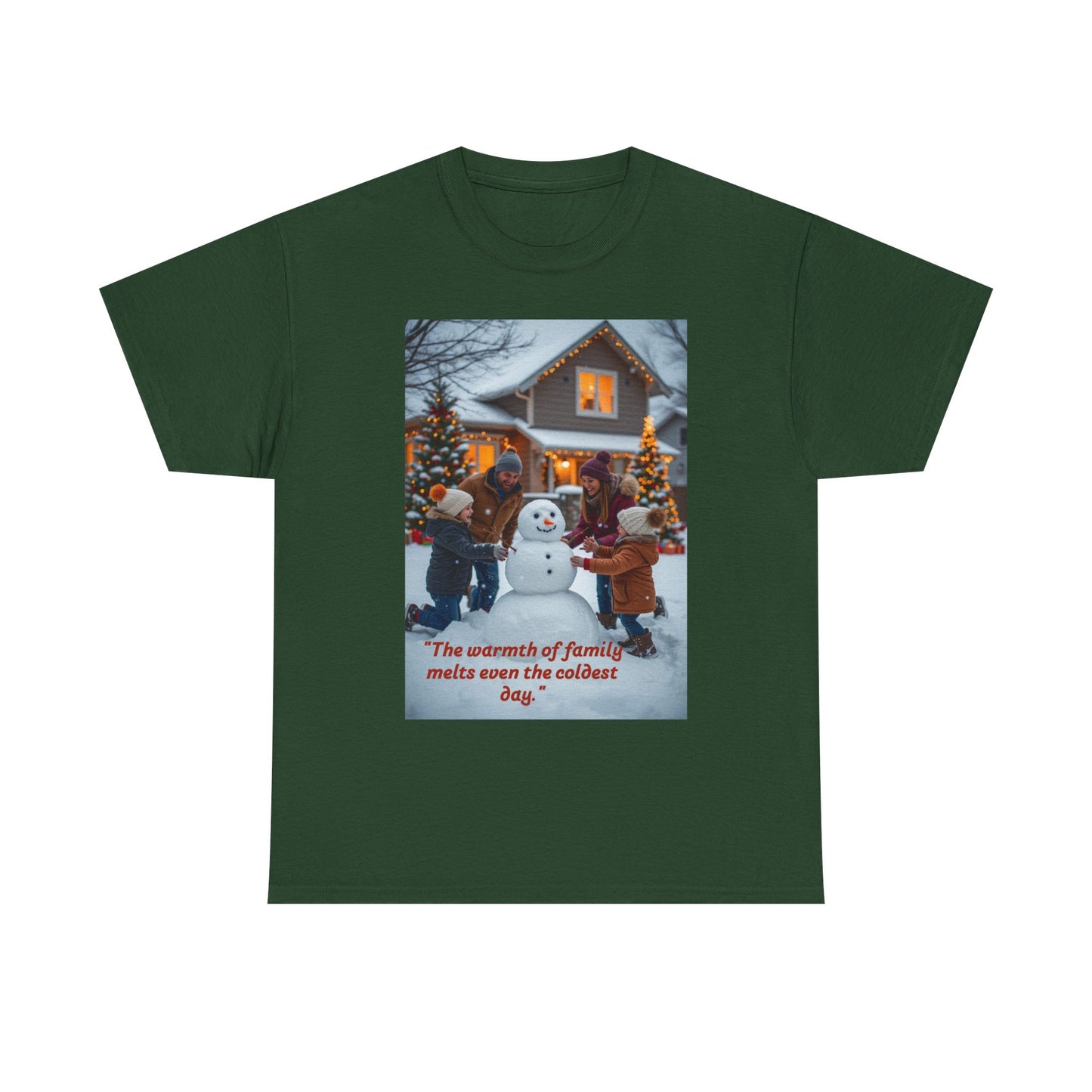 Cozy Family Holiday Tee, Winter Sweatshirt, Casual Holiday Apparel, Family Gathering Shirt, Christmas Gift, Snowman Design