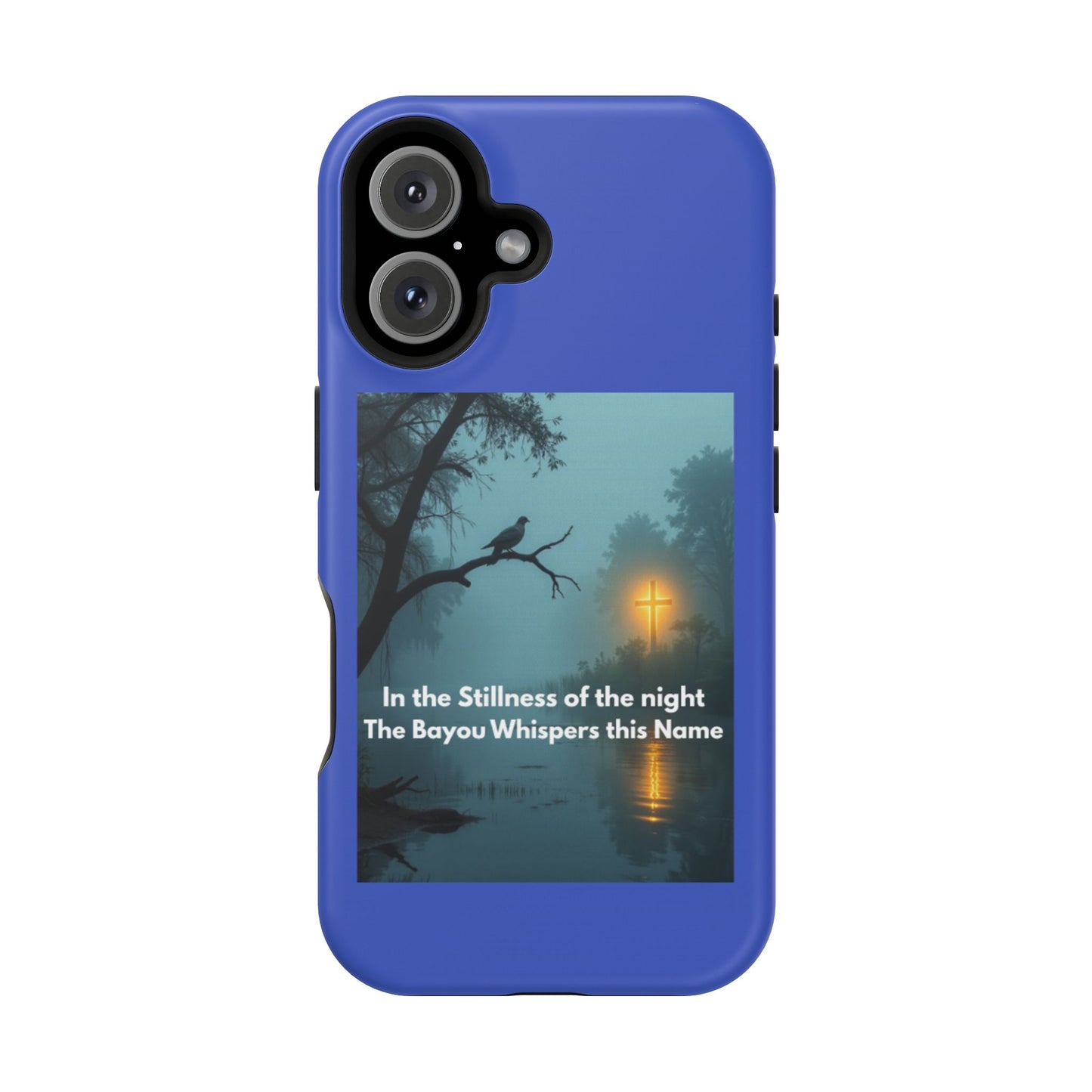 Magnetic Impact-Resistant Phone Case — Bayou Night Scene with Poem