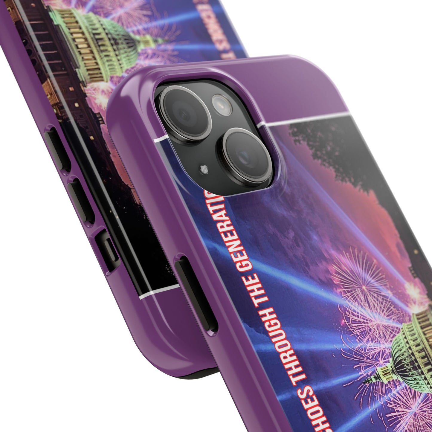 Capitol Fireworks Tough Phone Case — “Where Freedom’s Voice Echoes Through the Generations”