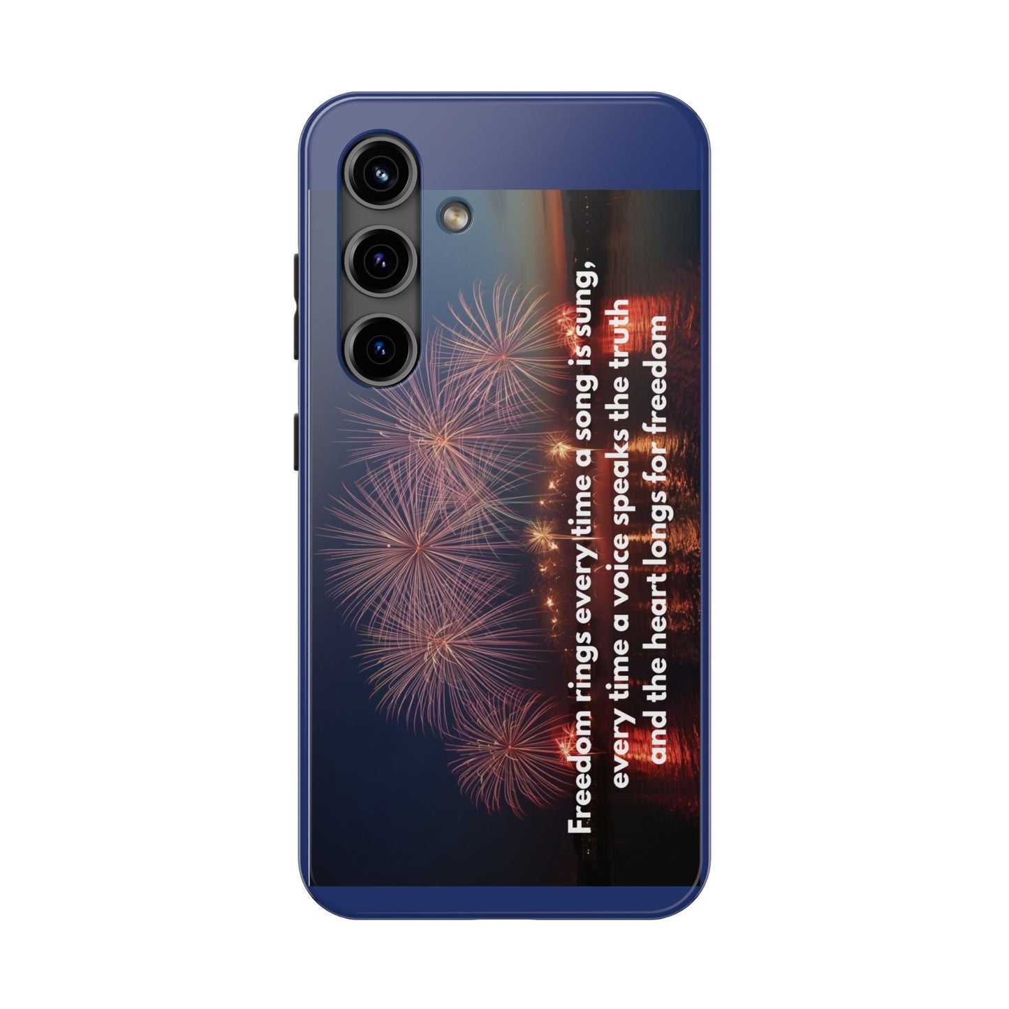 Fireworks Freedom Tough Phone Case — Patriotic 4th of July Quote Case