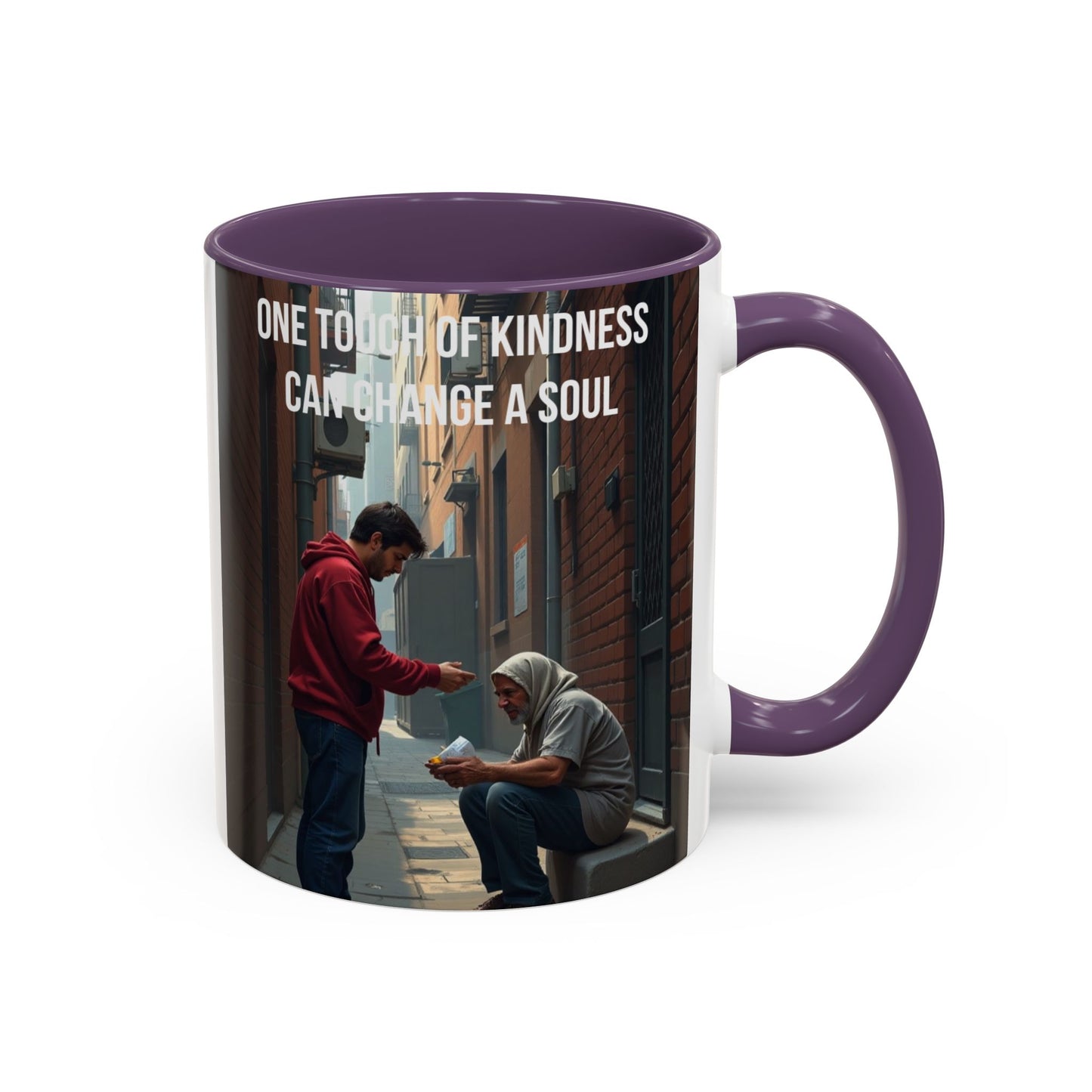 Kindness Quote Coffee Mug – "One Touch of Kindness Can Change a Soul" Accent Mug