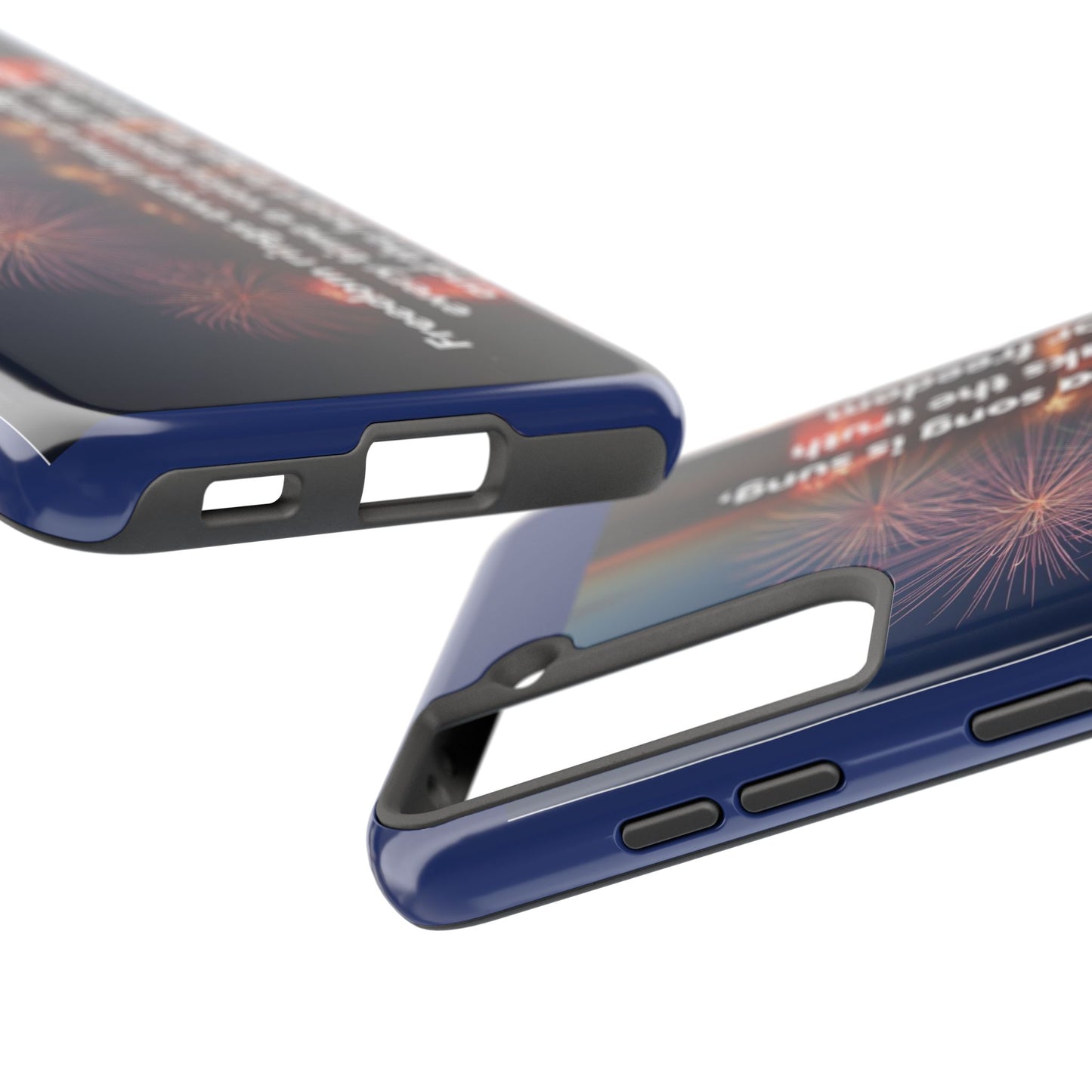 Fireworks Freedom Tough Phone Case — Patriotic 4th of July Quote Case