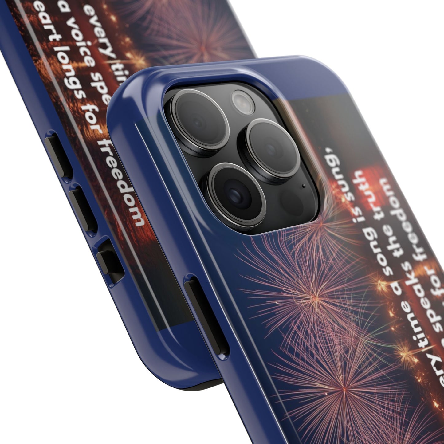Fireworks Freedom Tough Phone Case — Patriotic 4th of July Quote Case