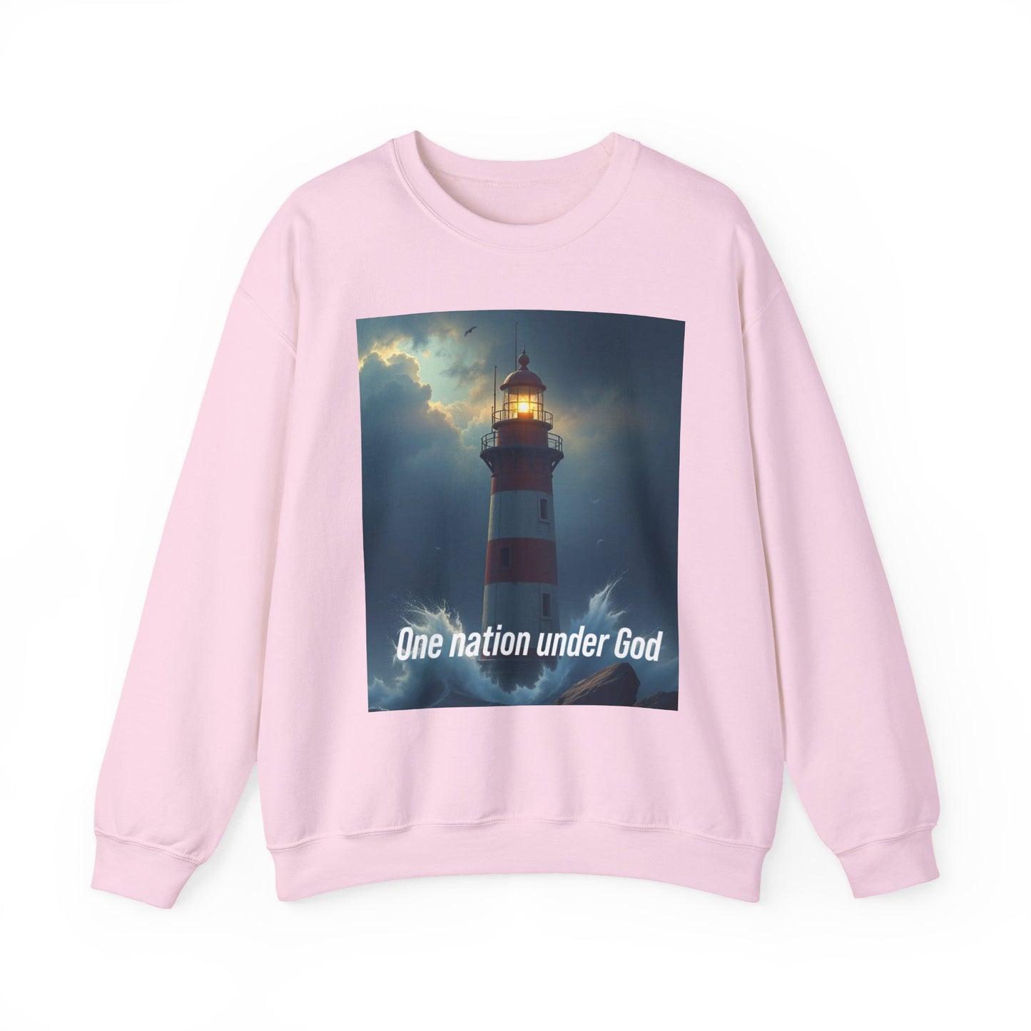 One Nation Under God Lighthouse Sweatshirt