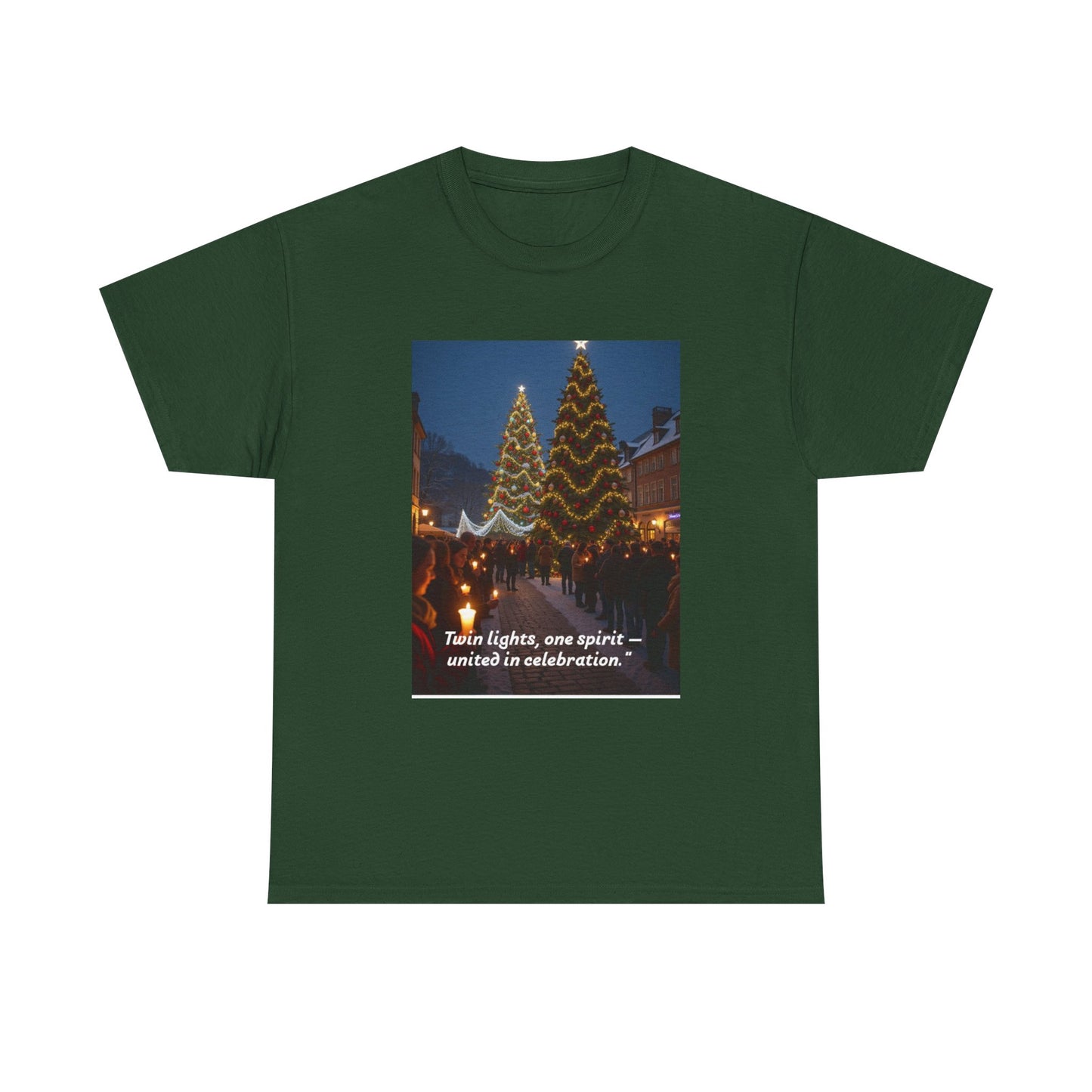 Christmas Celebration Unisex Heavy Cotton Tee, Holiday T-Shirt, Gift for Him/Her, Festive Apparel, Cozy Winter Wear, Family Gathering Shirt