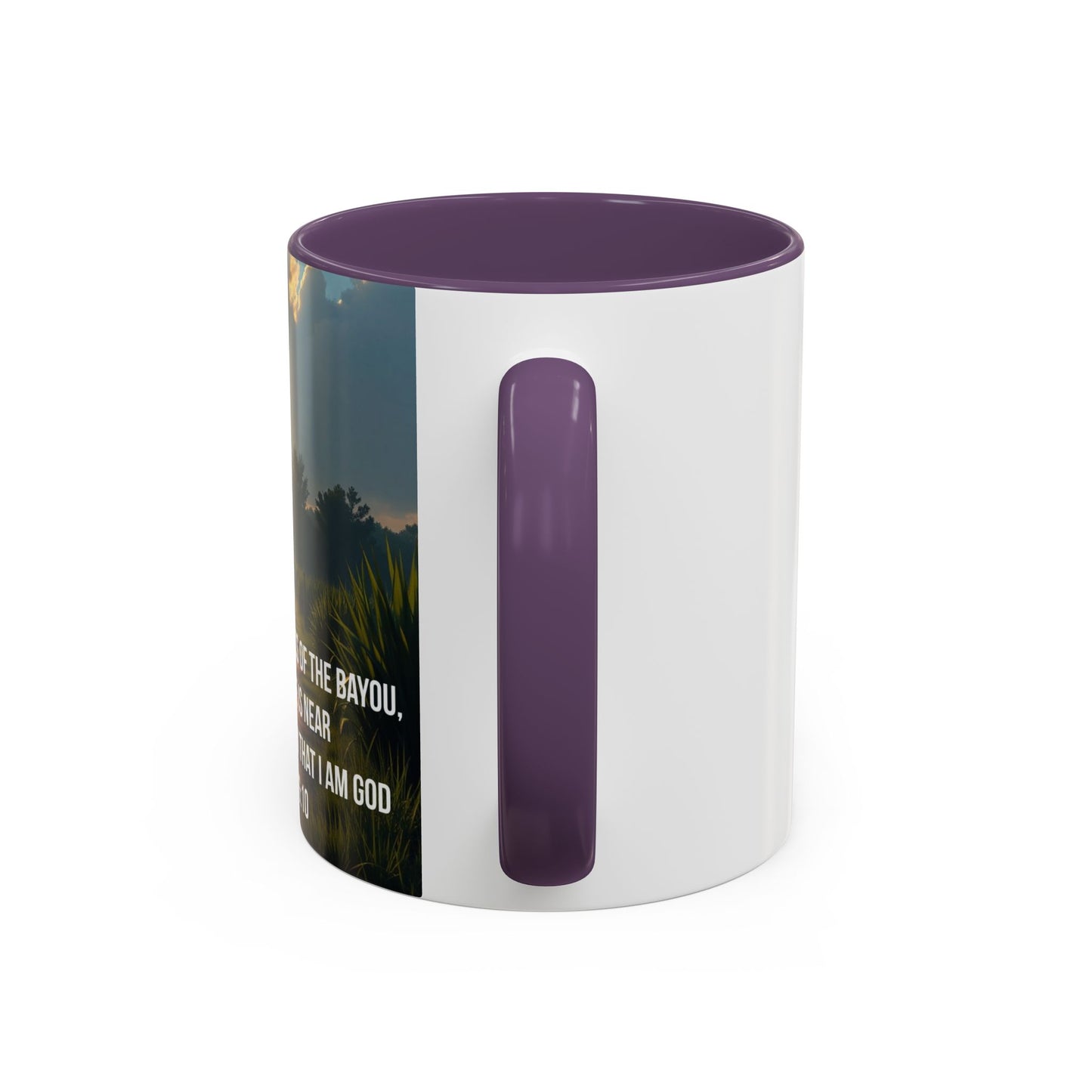 Inspirational Psalm 46:10 Coffee Mug — "Be Still" Accent Mug