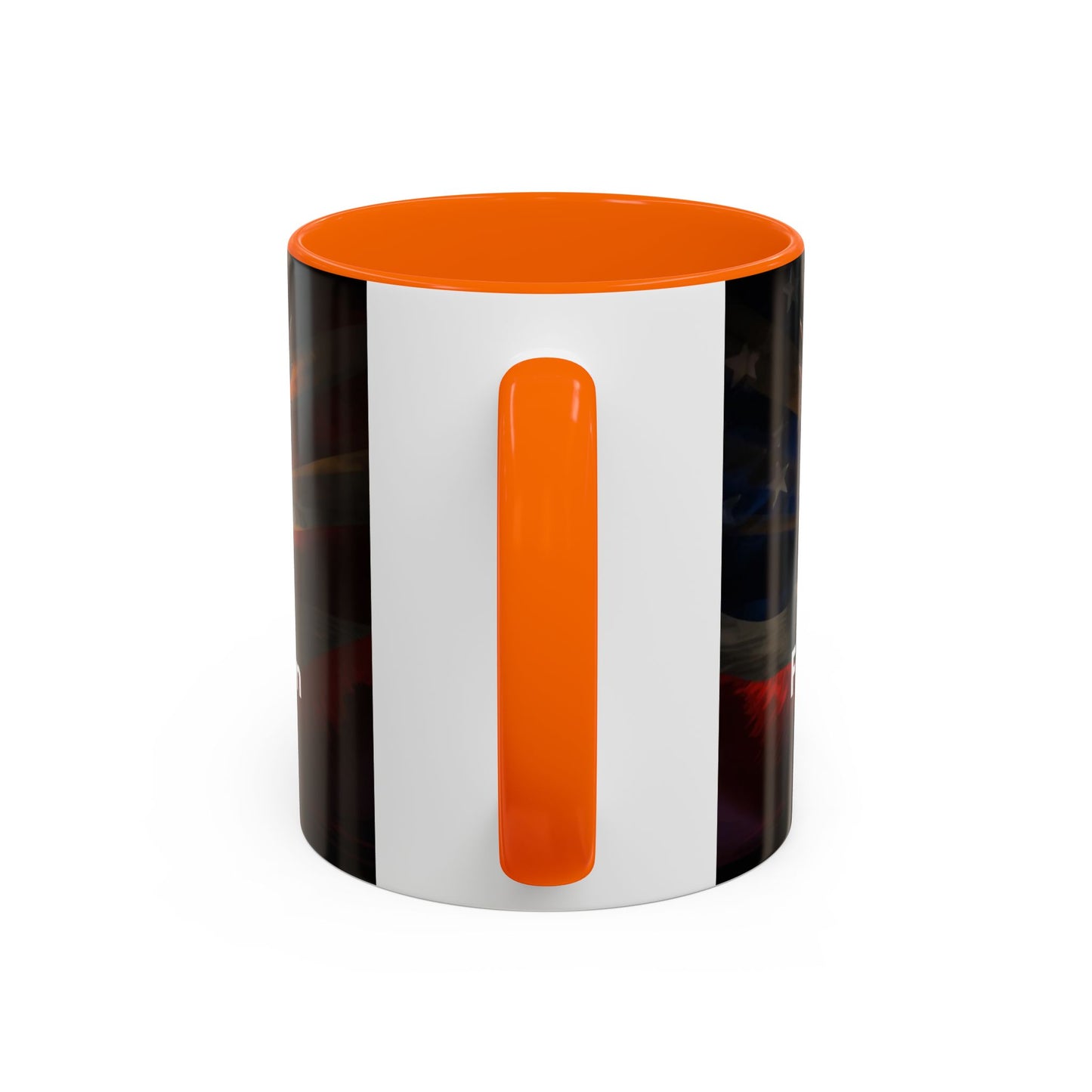 Patriotic Eagle Coffee Mug — "Freedom Stands Strong" Accent 11/15oz