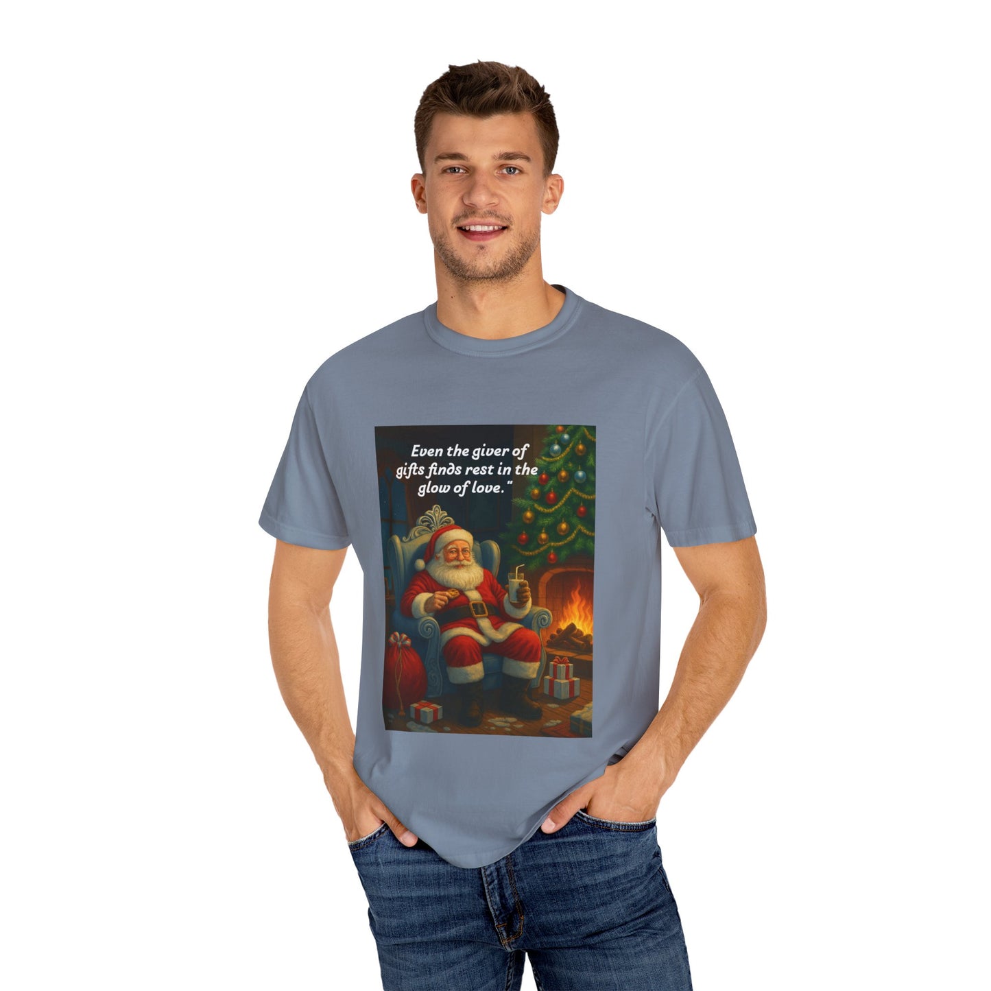 Cozy Santa T-Shirt | Holiday Gift, Christmas Apparel, Unisex Tee, Festive Outfit, Winter Casual Style