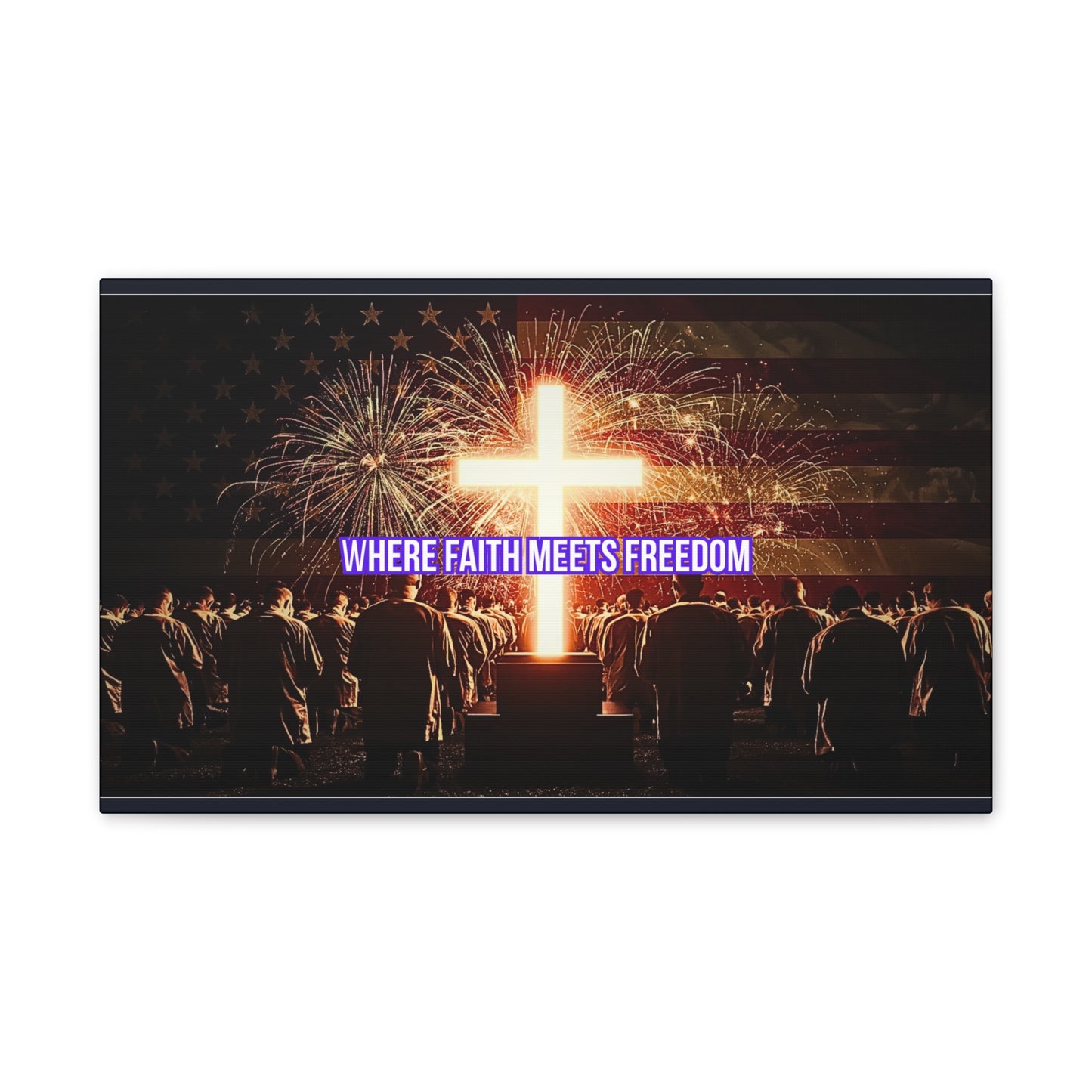 Where Faith Meets Freedom Canvas Wall Art