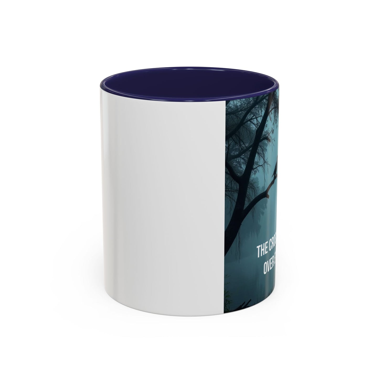 Religious Coffee Mug — "The Cross Stands Tall Over Every Storm" Accent Mug