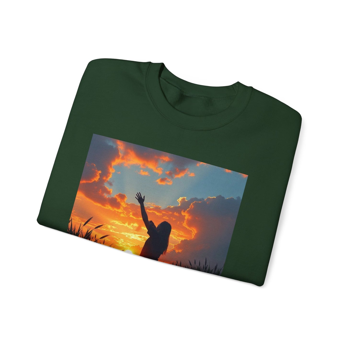 Christian Crewneck Sweatshirt — "In the Heart of the Bayou, I Found the Heart of God"