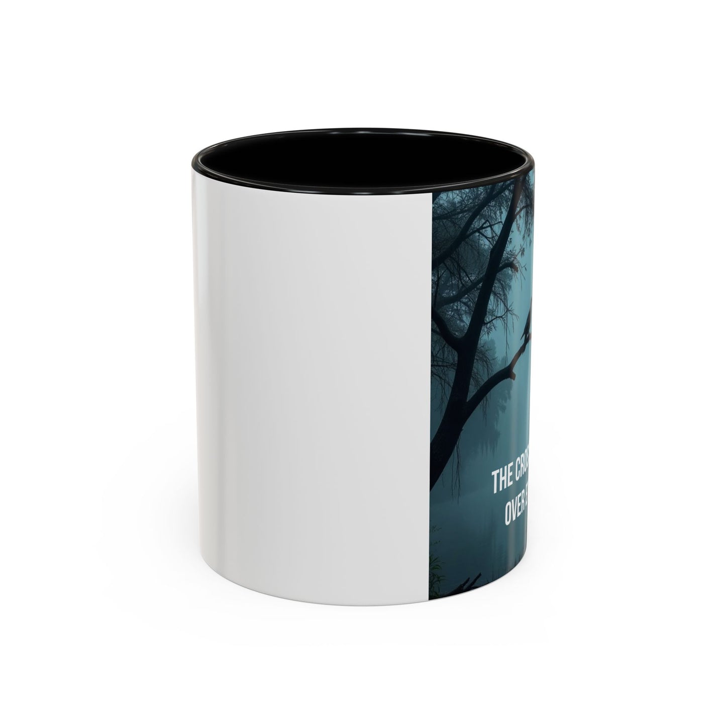Religious Coffee Mug — "The Cross Stands Tall Over Every Storm" Accent Mug