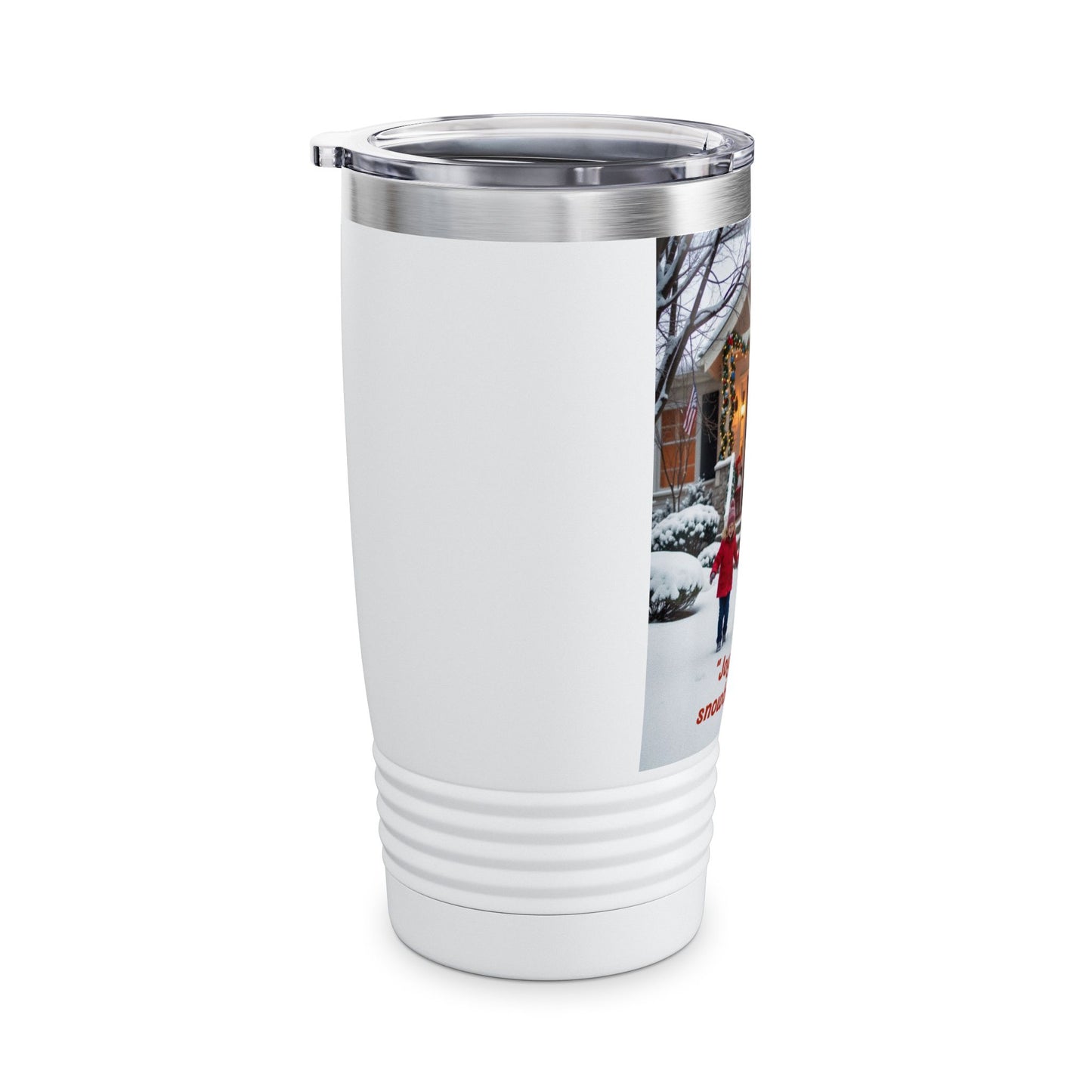 Joyful Holiday Tumbler, 20oz - Perfect for Christmas, Family Gatherings, Personalized Gifts, Winter Celebrations, Cozy Moments  320