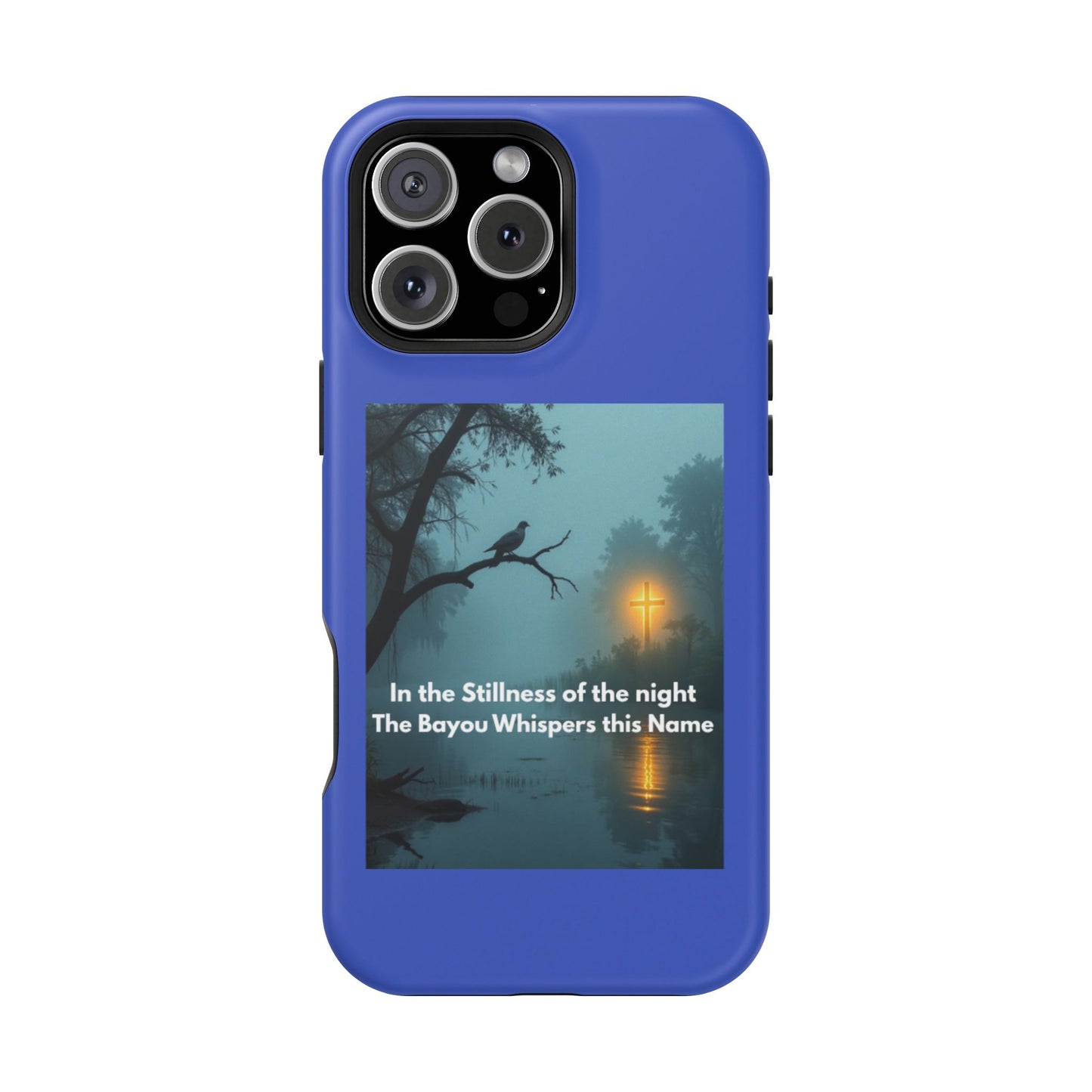 Magnetic Impact-Resistant Phone Case — Bayou Night Scene with Poem