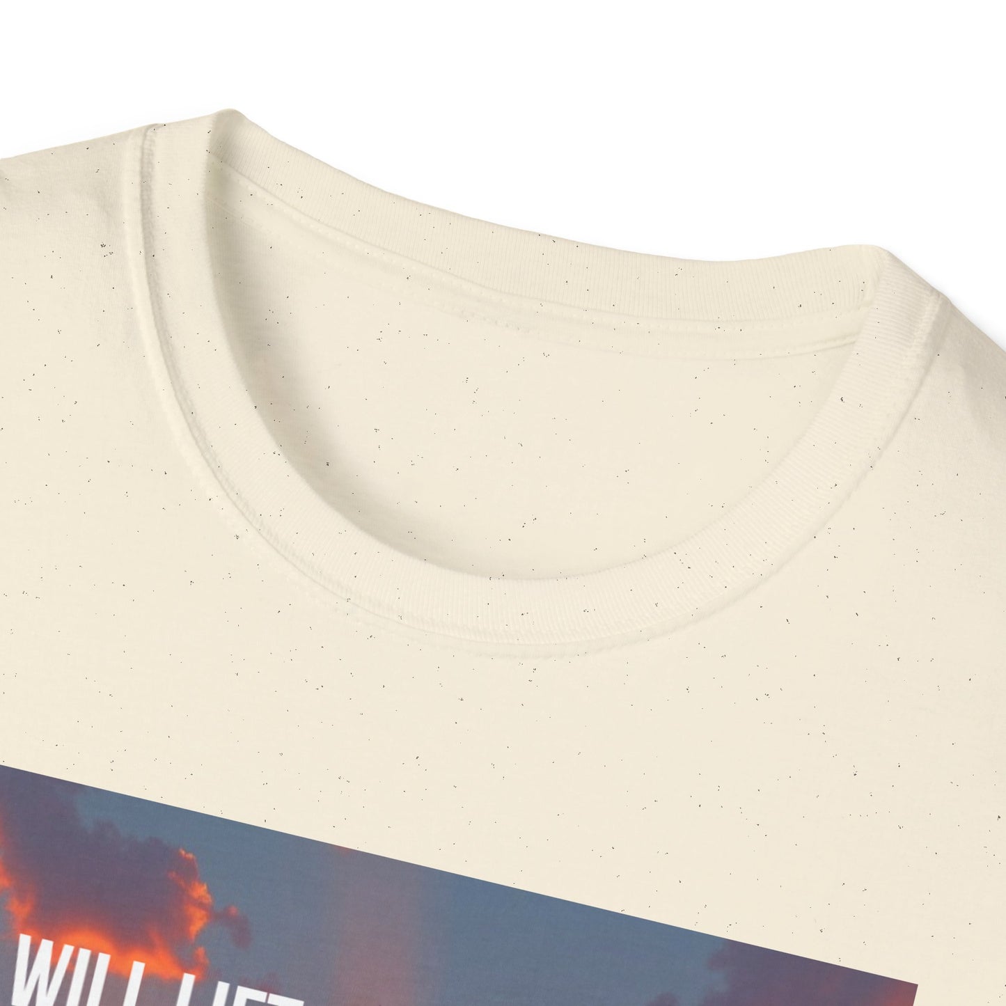 Psalm 63:4 Sunset Prayer T-Shirt — "I Will Lift Up My Hands in Your Name" Christian Tee