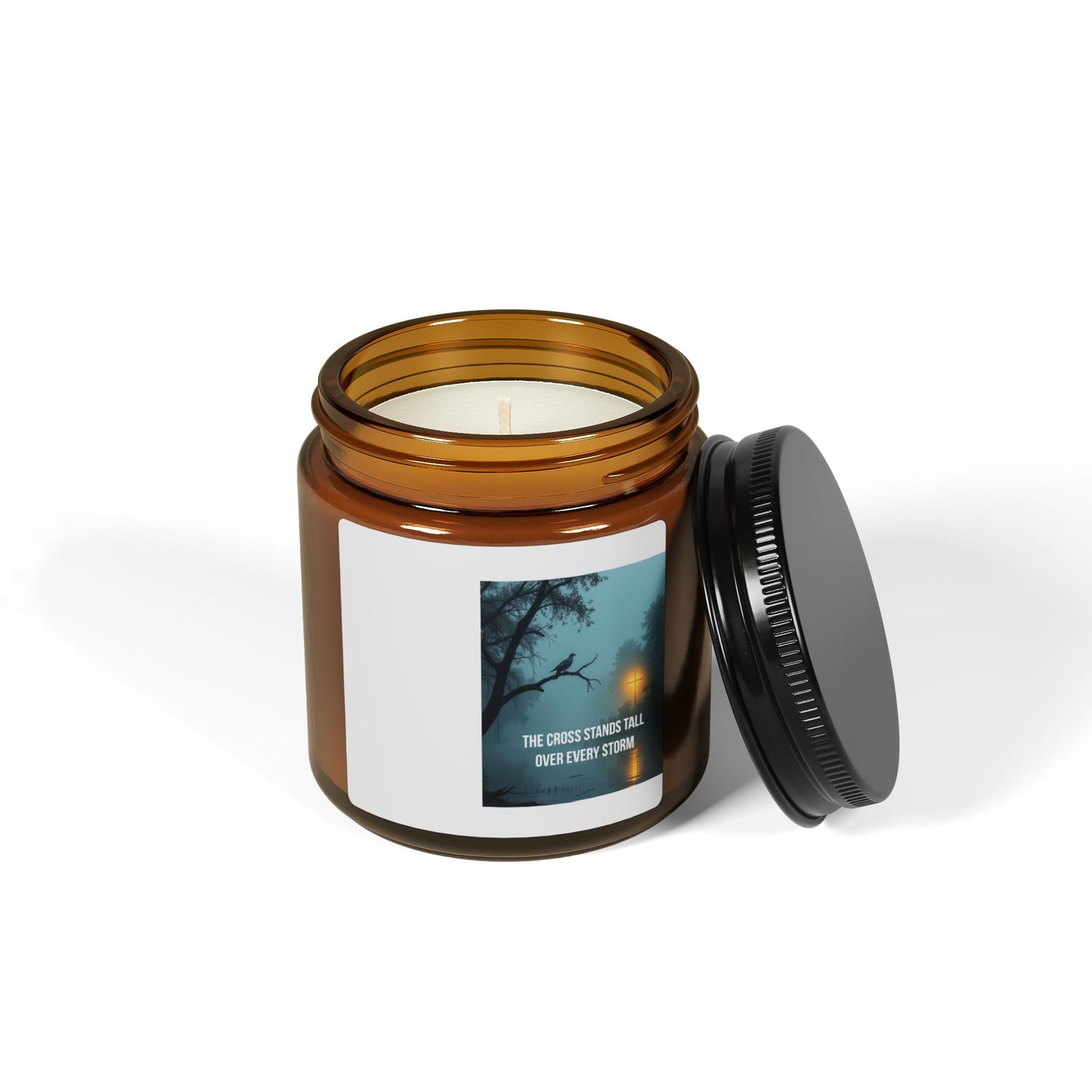 Amber Soy Candle — Tranquil Evening Scented Jar (Multi-Size)