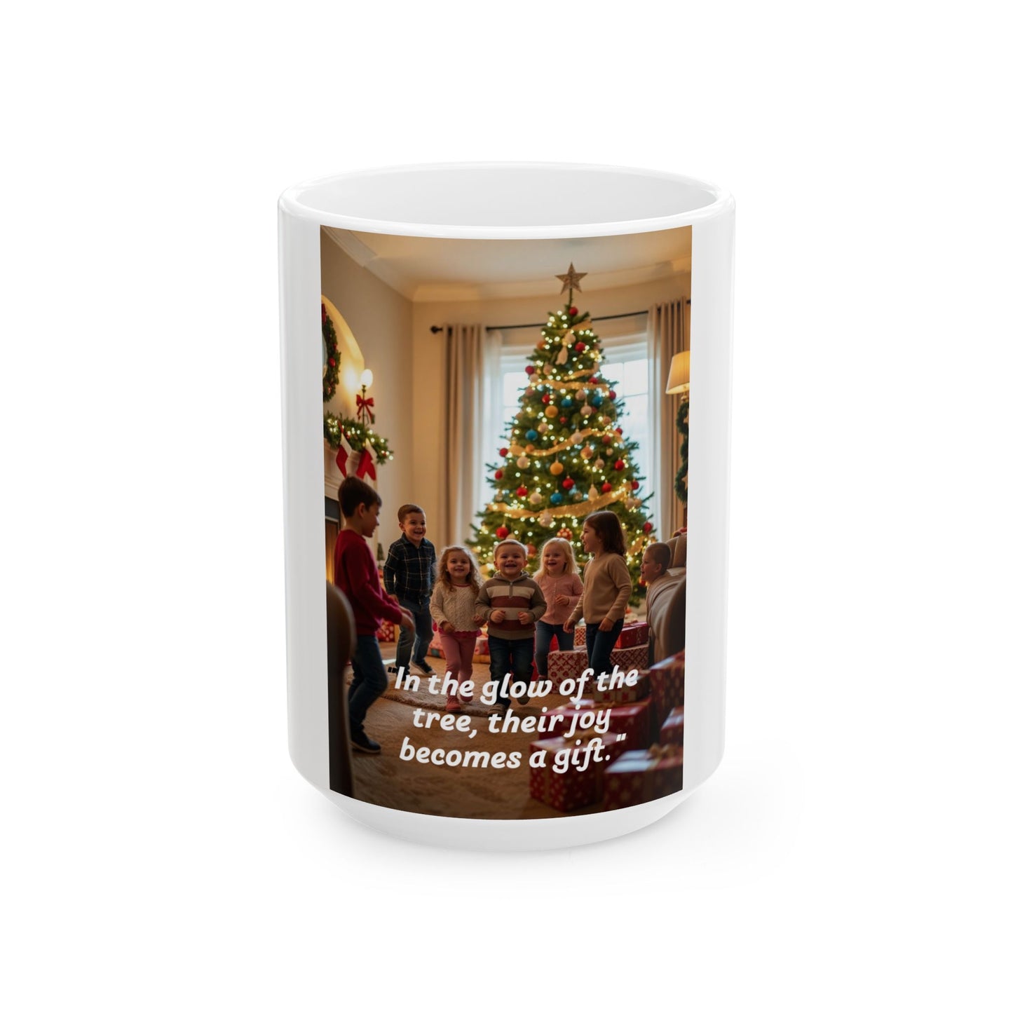 Christmas Joy Ceramic Mug - Festive Holiday Coffee Cup, Gift for Friends & Family, Heartwarming Decor, 11oz & 15oz Options 140