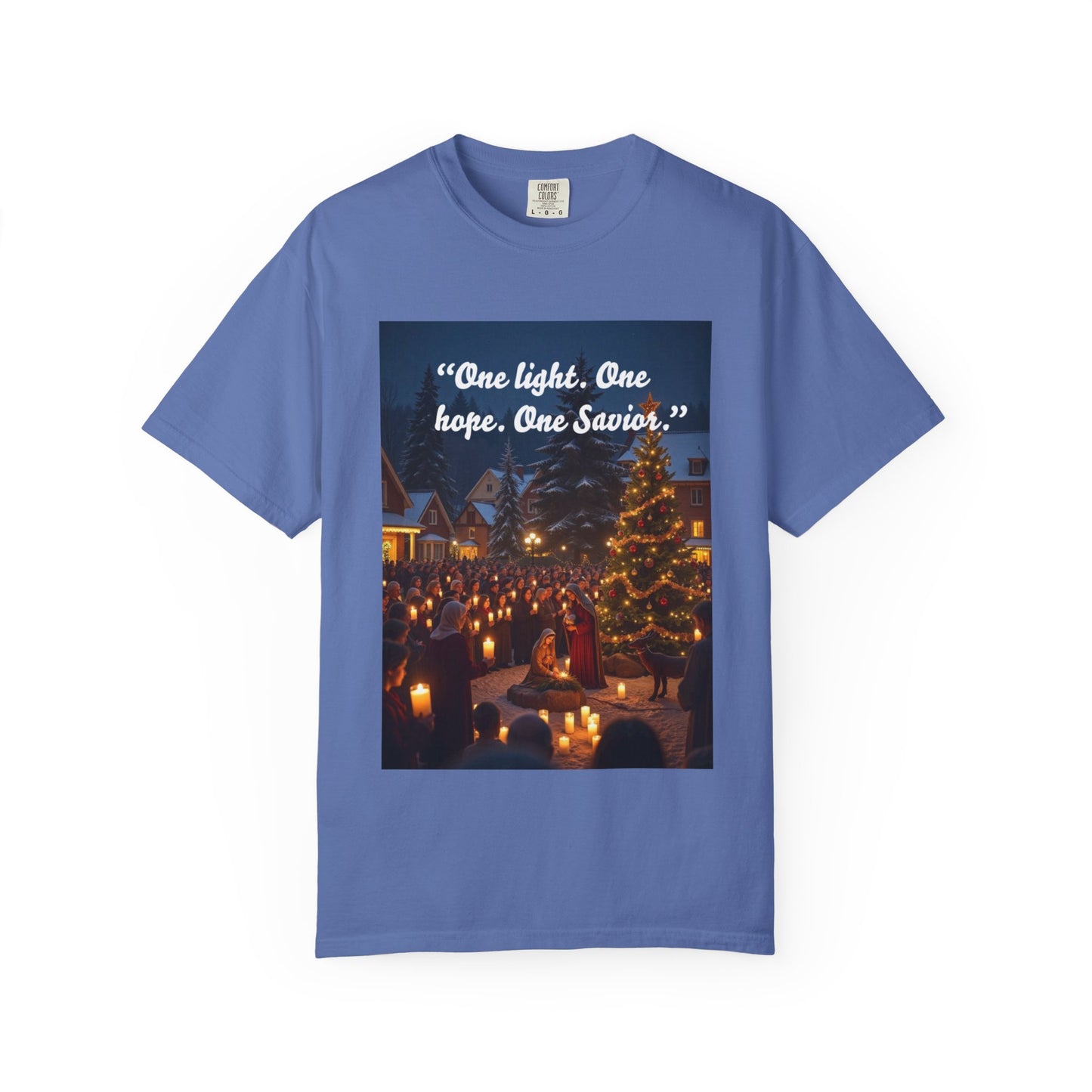 Unisex Garment-Dyed T-shirt with Inspirational Holiday Message, Festive Tee, Gift for Christmas, Family Gatherings, Holiday Celebrations
