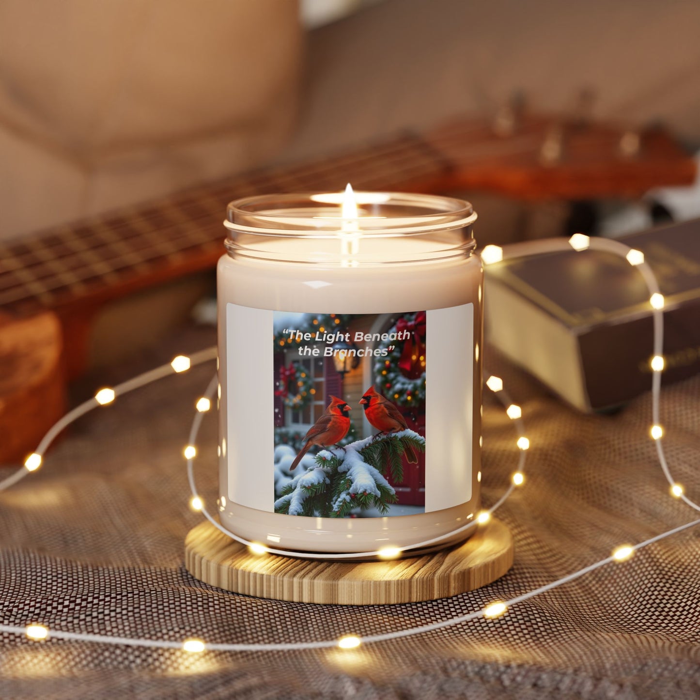Festive Scented Soy Candle - The Light Beneath the Branches, Holiday Decor, Winter Gift, Eco-Friendly Relaxation, Cozy Atmosphere, [...]