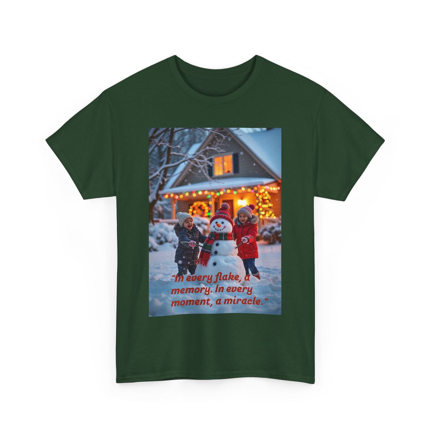 Winter Wonderland Tee, Cozy Holiday T-Shirt, Perfect for Christmas, Snowy Memories Shirt, Unisex Cute Graphic Tee
