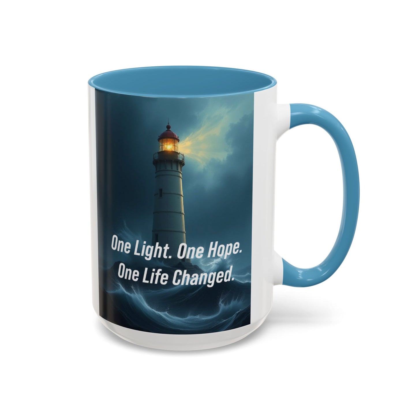 Lighthouse 'One Light, One Hope' Accent Coffee Mug
