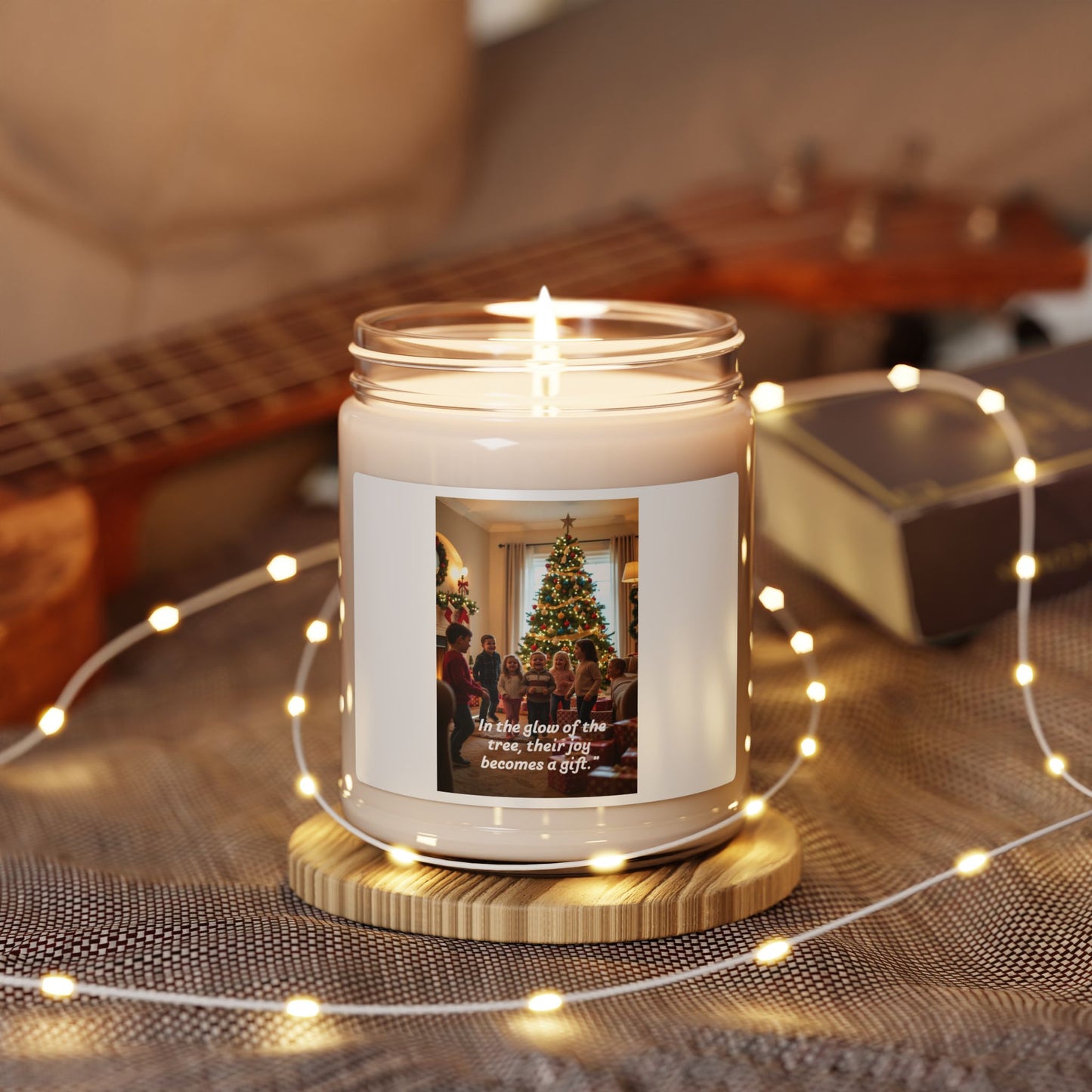 Holiday Spirit Scented Soy Candle, 9oz – Cozy Home Decor, Christmas Gift, Relaxation, Aromatherapy, Hand-Poured Candle