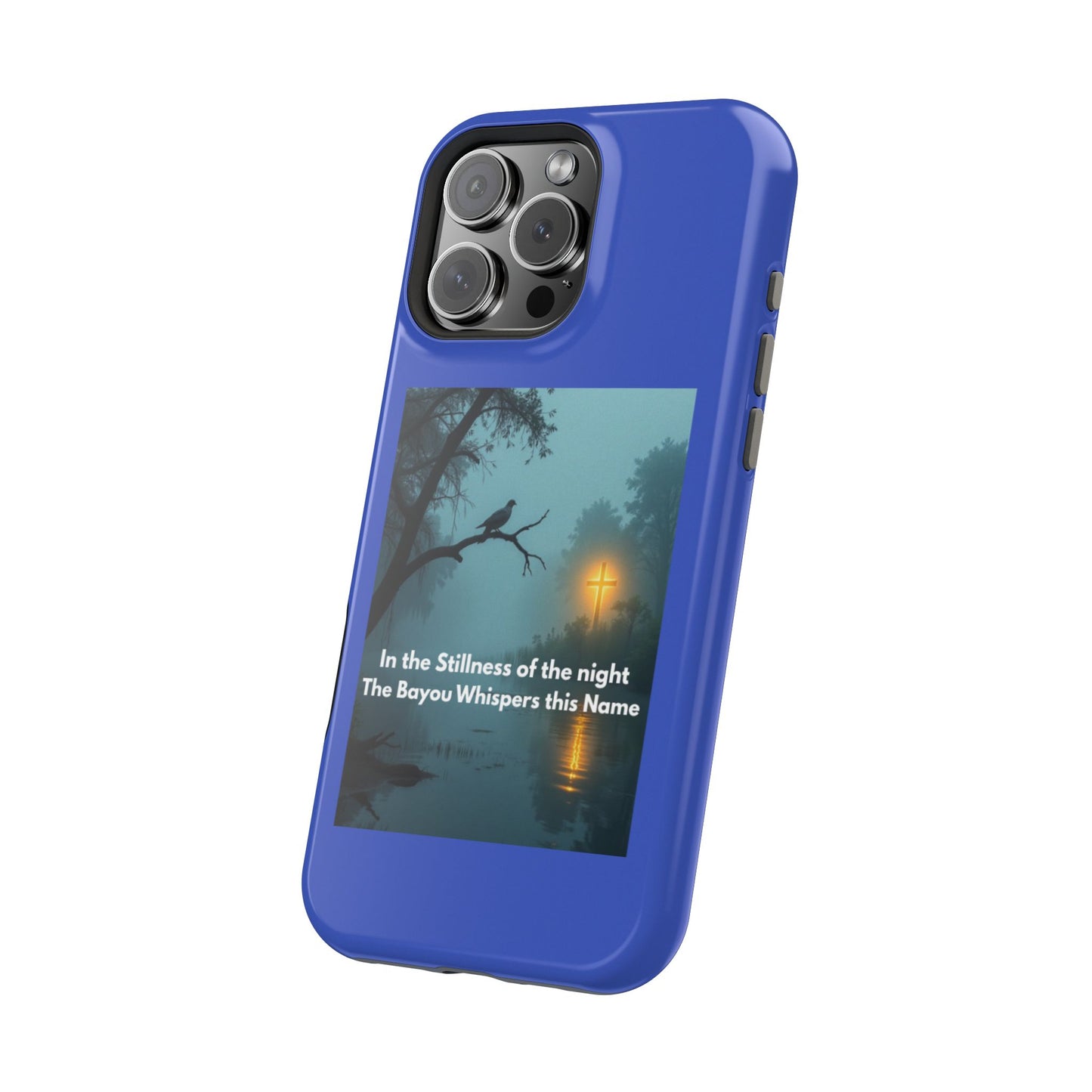 Magnetic Impact-Resistant Phone Case — Bayou Night Scene with Poem