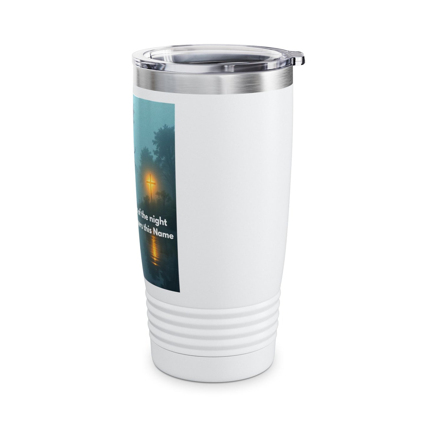 20oz Bayou Night Tumbler — "In the Stillness of the Night The Bayou Whispers His Name"