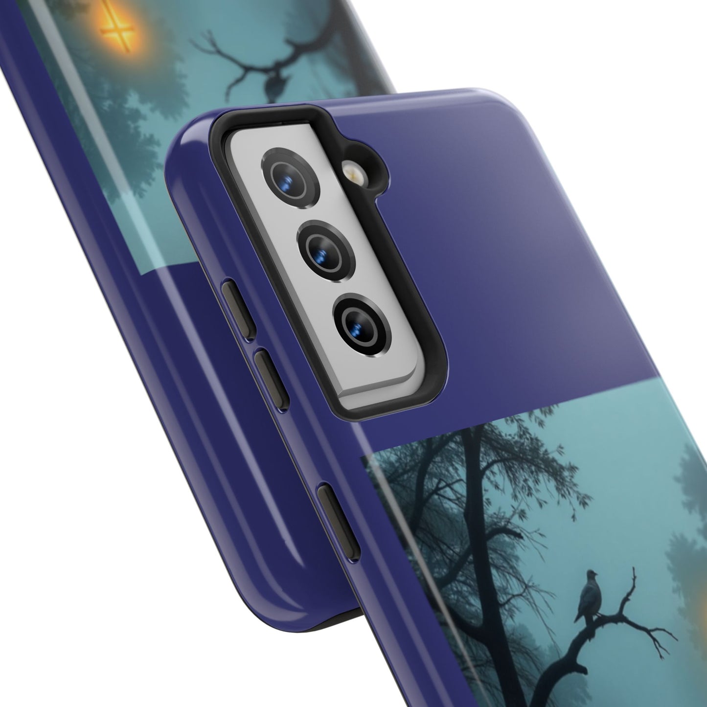 Tough Phone Case — 'In the stillness of the night the Bayou whispers his Name' Moody Bayou Cross Design