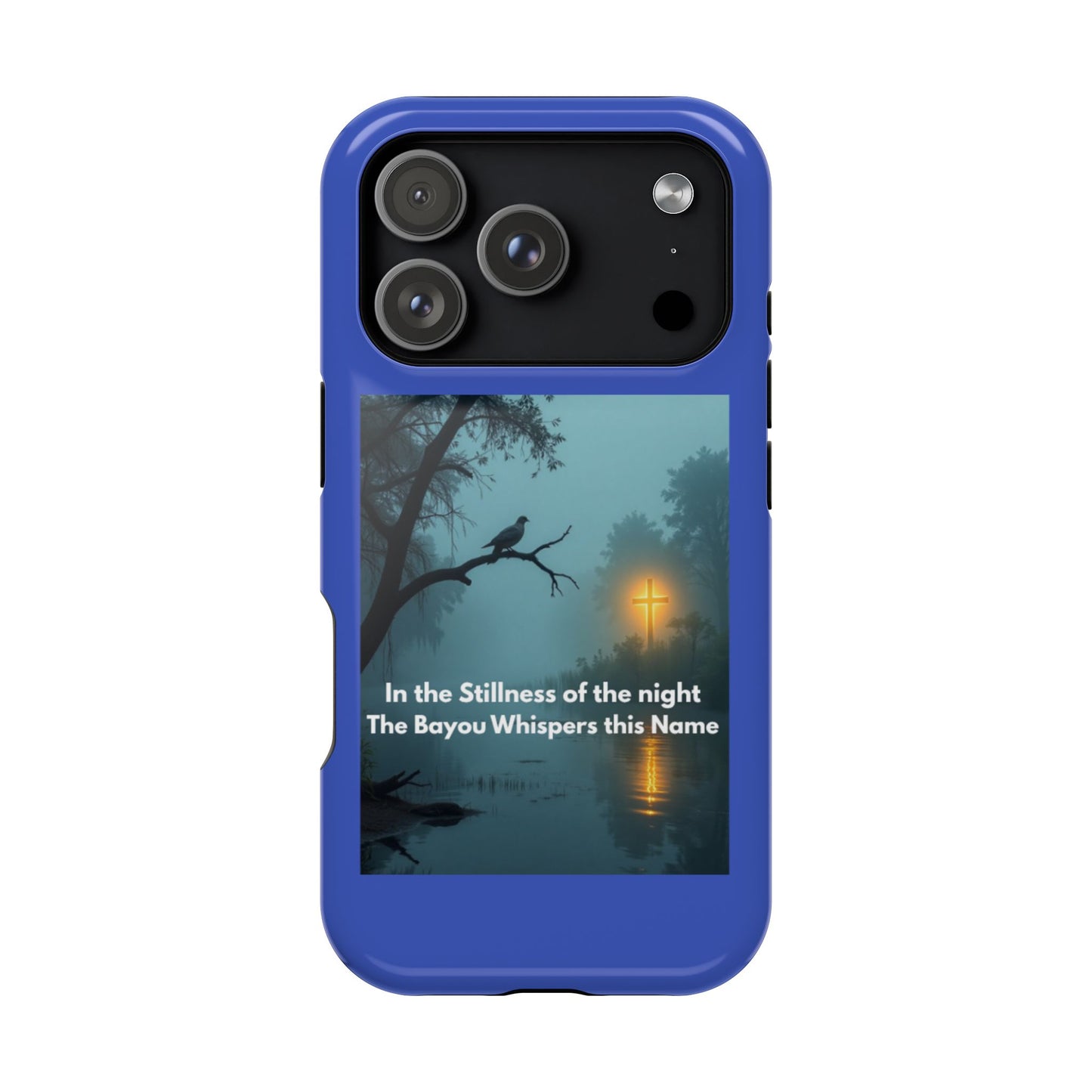 Magnetic Impact-Resistant Phone Case — Bayou Night Scene with Poem