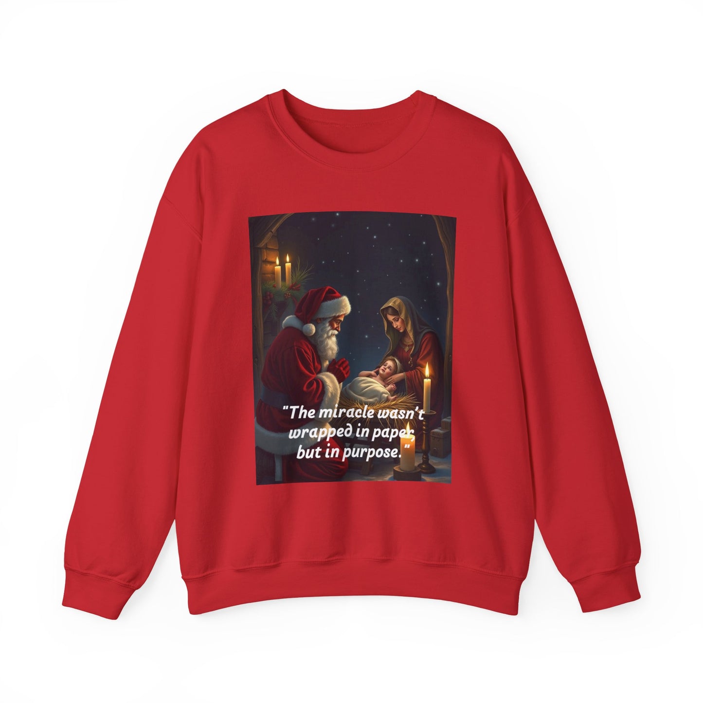 Cozy Holiday Sweatshirt with Heartwarming Quote 90